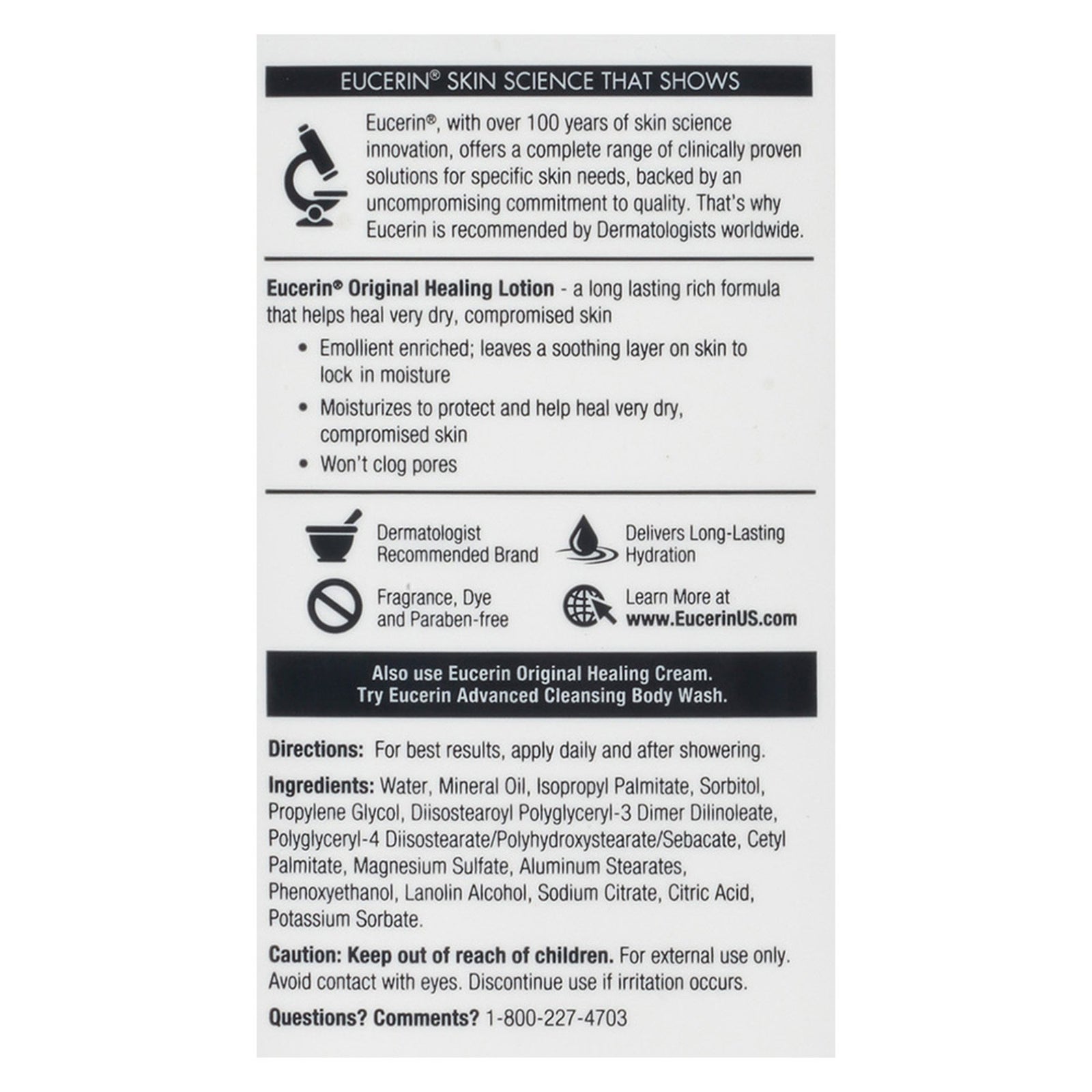 Eucerin Moisturizer 8.4 oz. Bottle