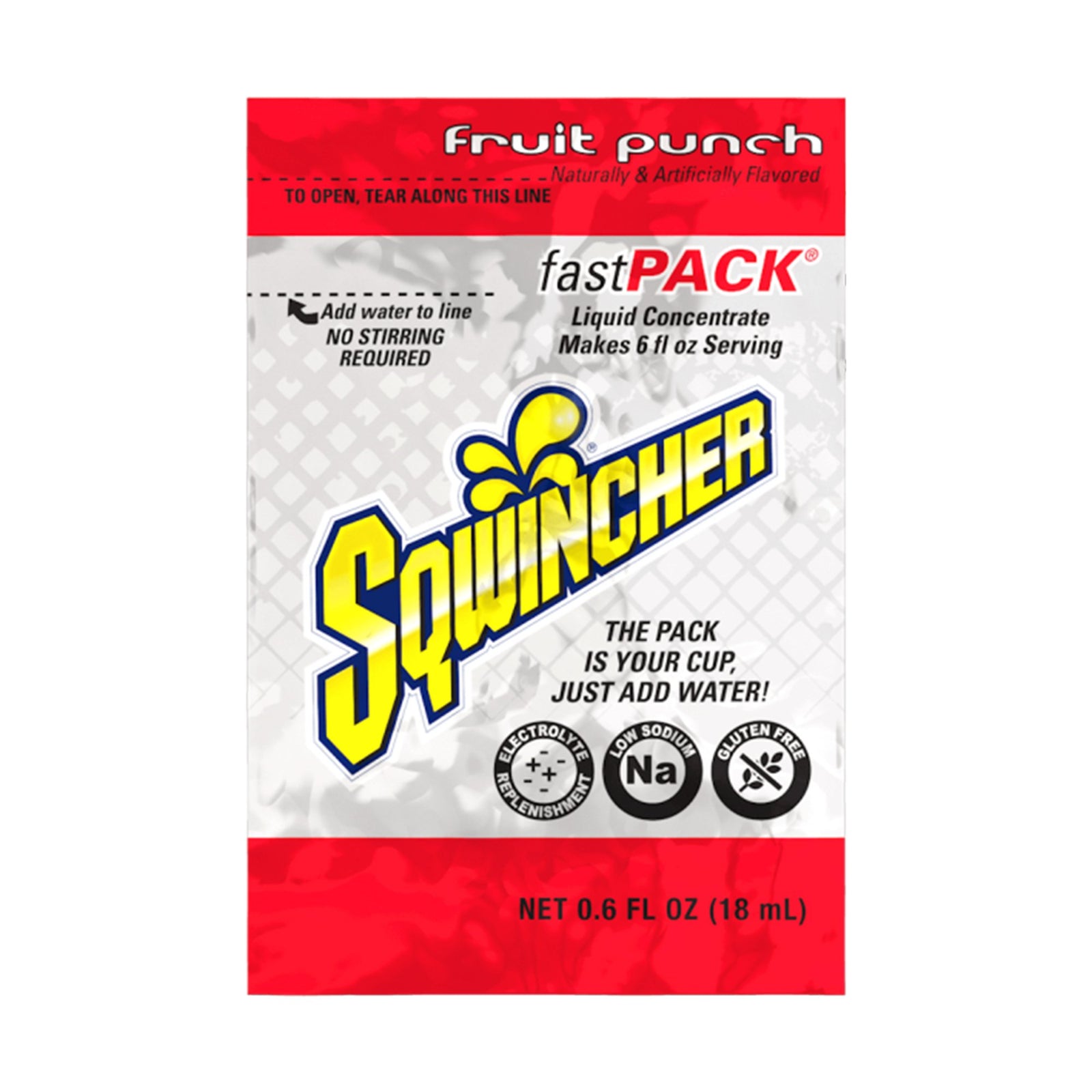 Sqwincher Fast Pack Electrolyte Mix Pack Assortment (0.6 oz) - 5 Flavors