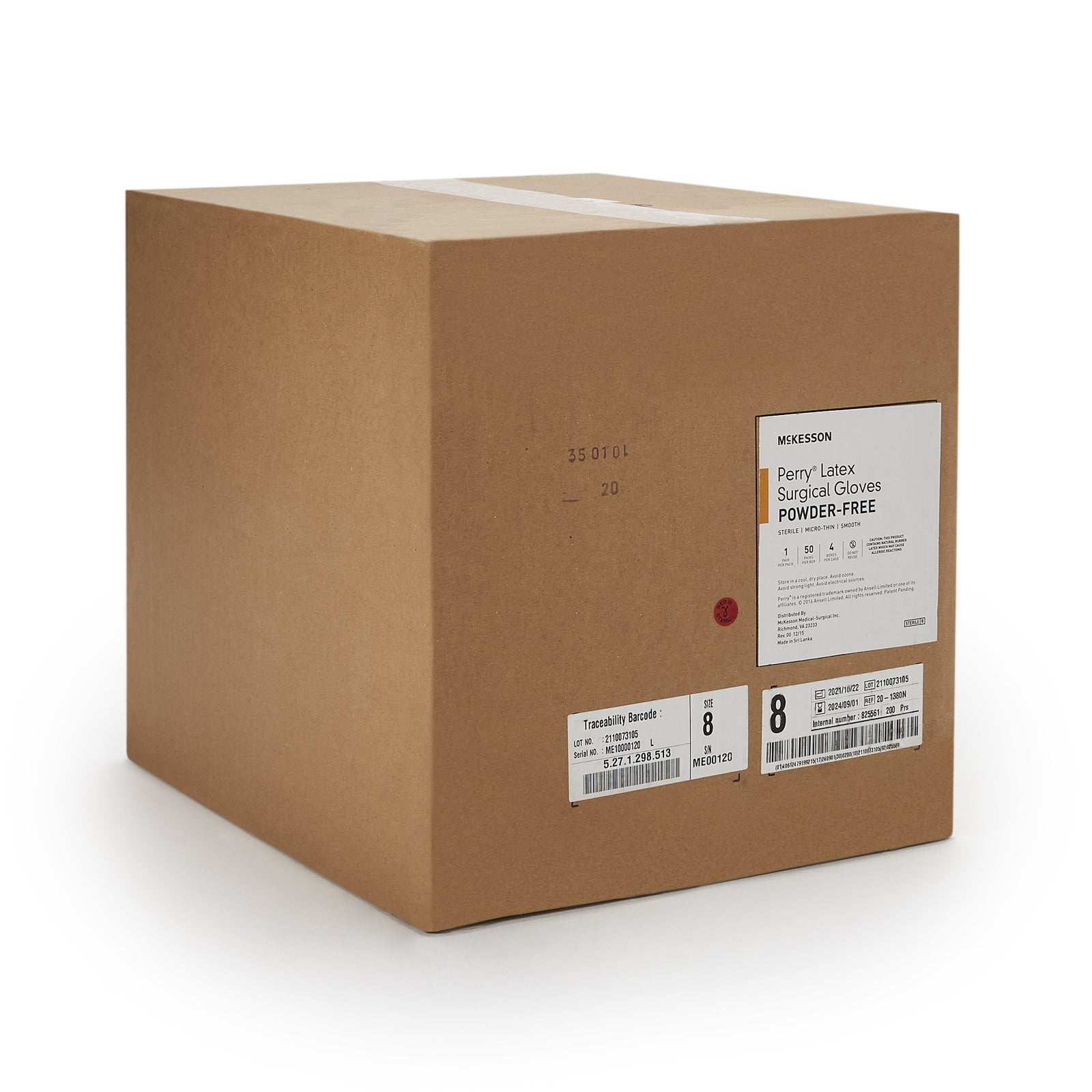 McKesson Perry Latex Standard Cuff Length Surgical Glove