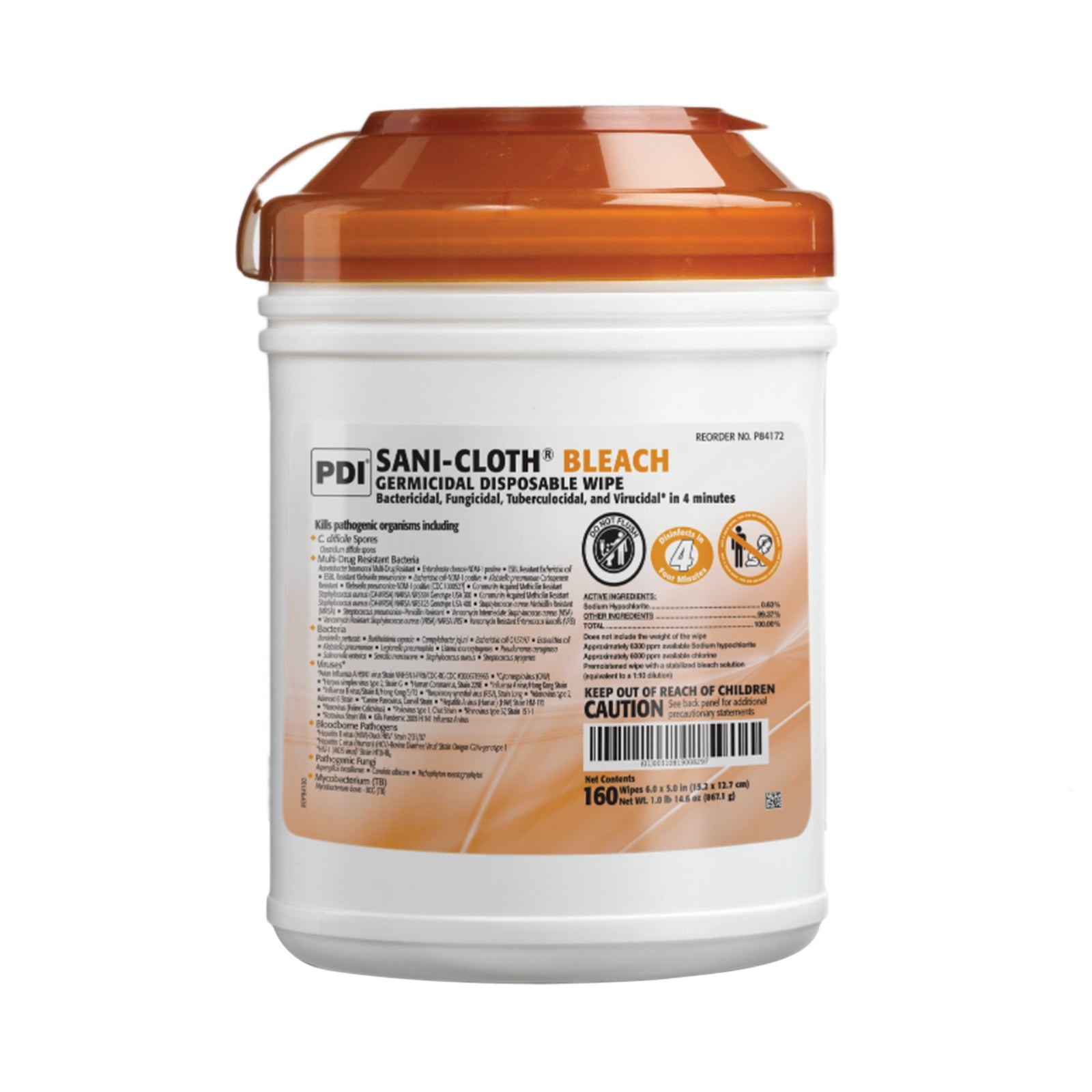 Sani-Cloth Bleach Germicidal Disposable Wipe