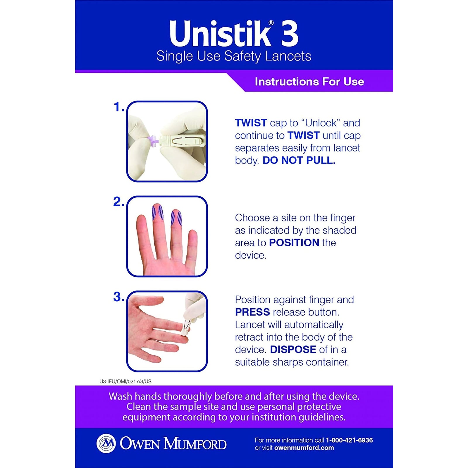 Unistik 3 Safety Lancet