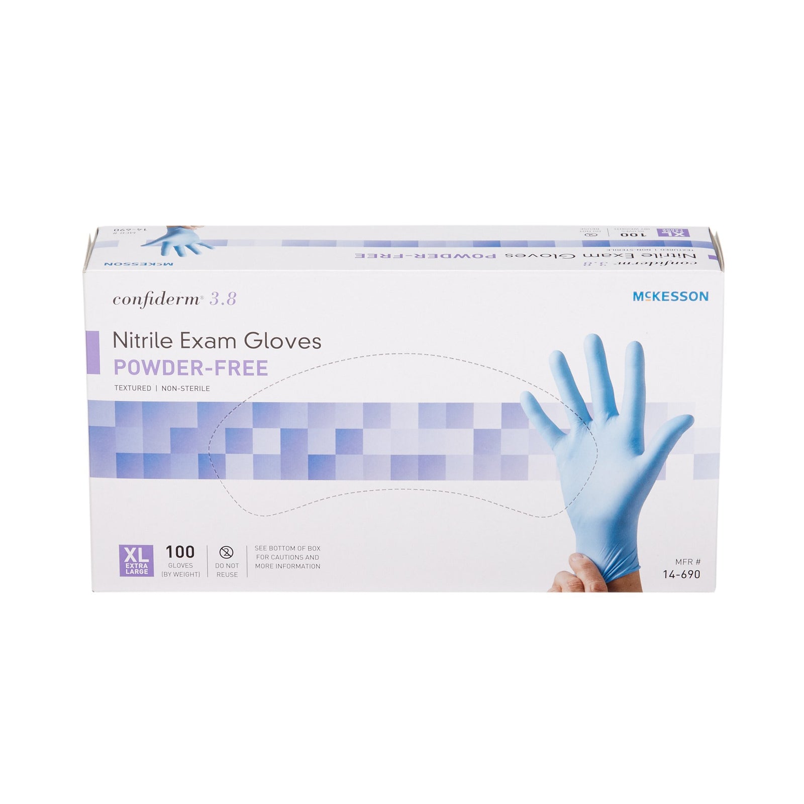 McKesson Confiderm 3.8 Nitrile Exam Glove