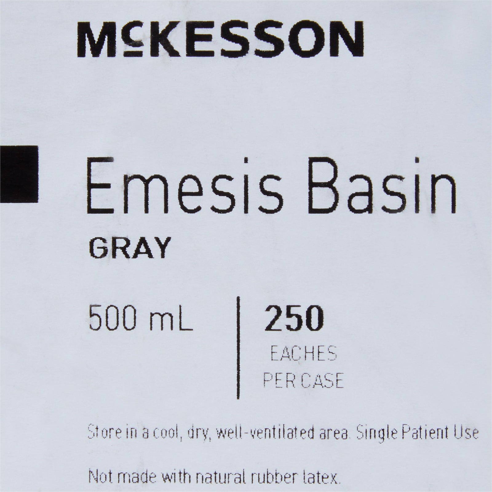 McKesson Plastic Emesis Basin, 16/20 oz. (Single Use)