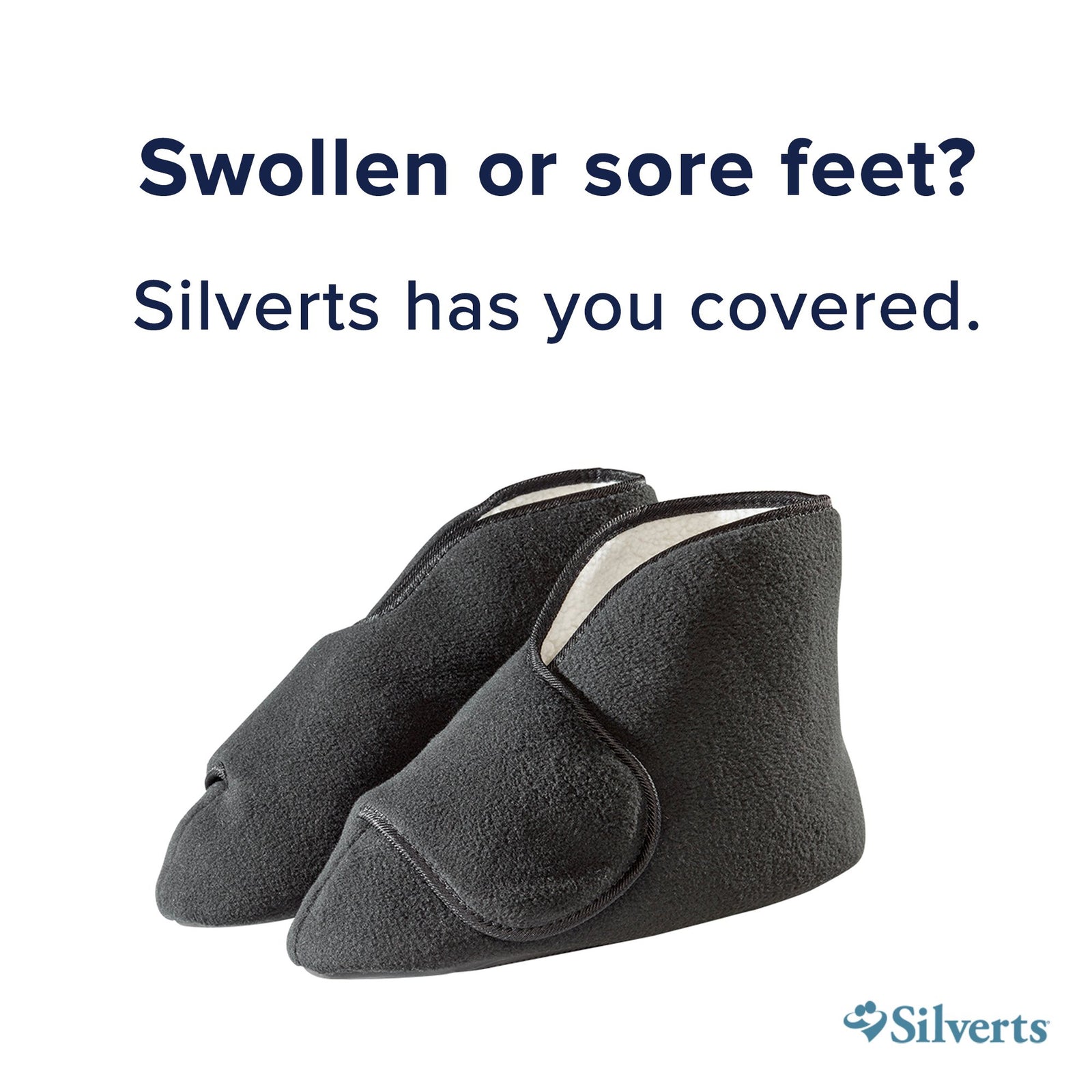 Silverts Diabetic Bootie Slippers