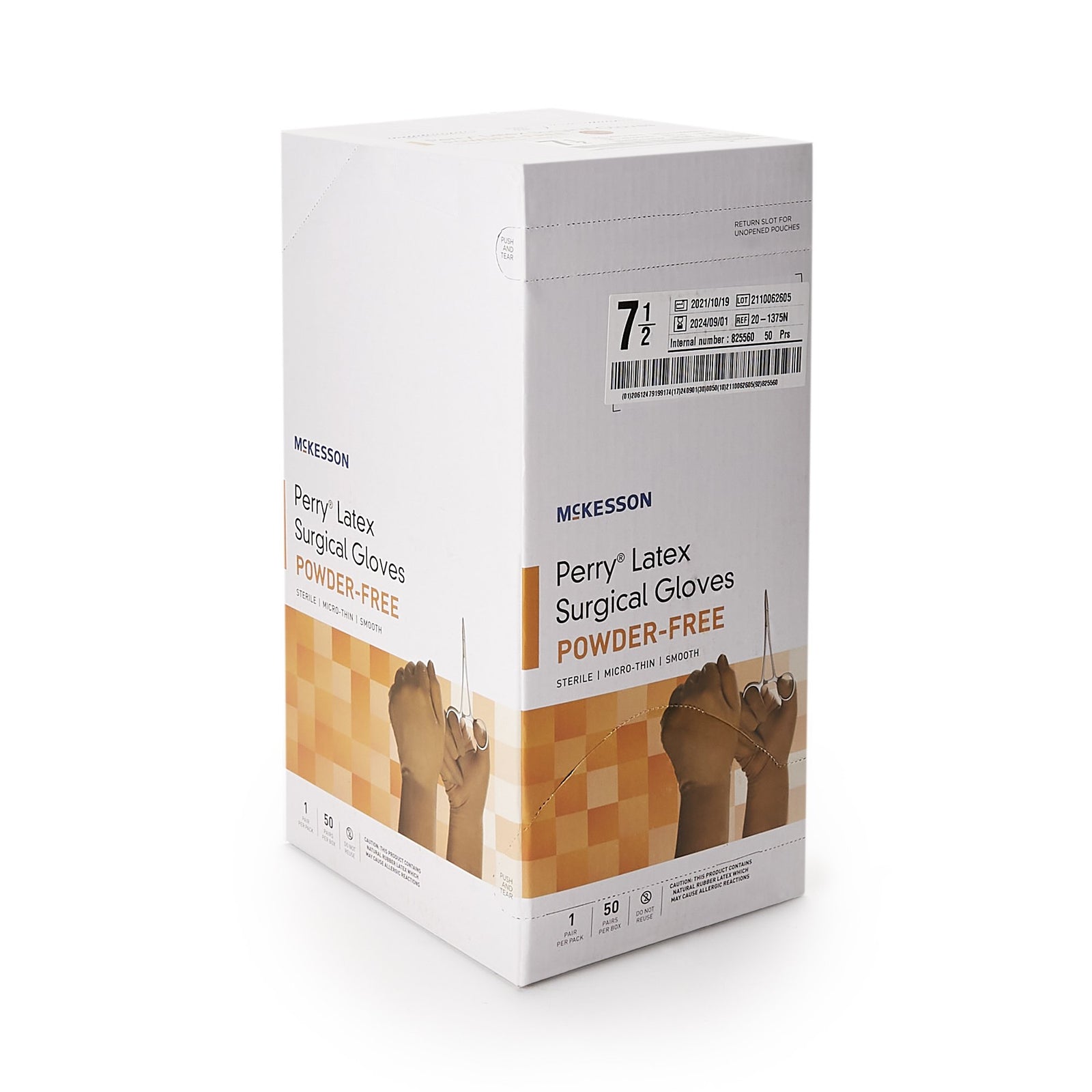 McKesson Perry Latex Standard Cuff Length Surgical Glove