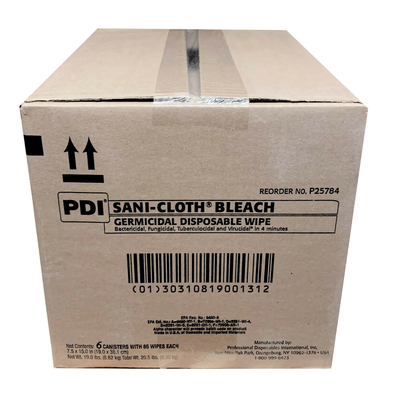 Sani-Cloth Bleach Germicidal Disposable Wipe