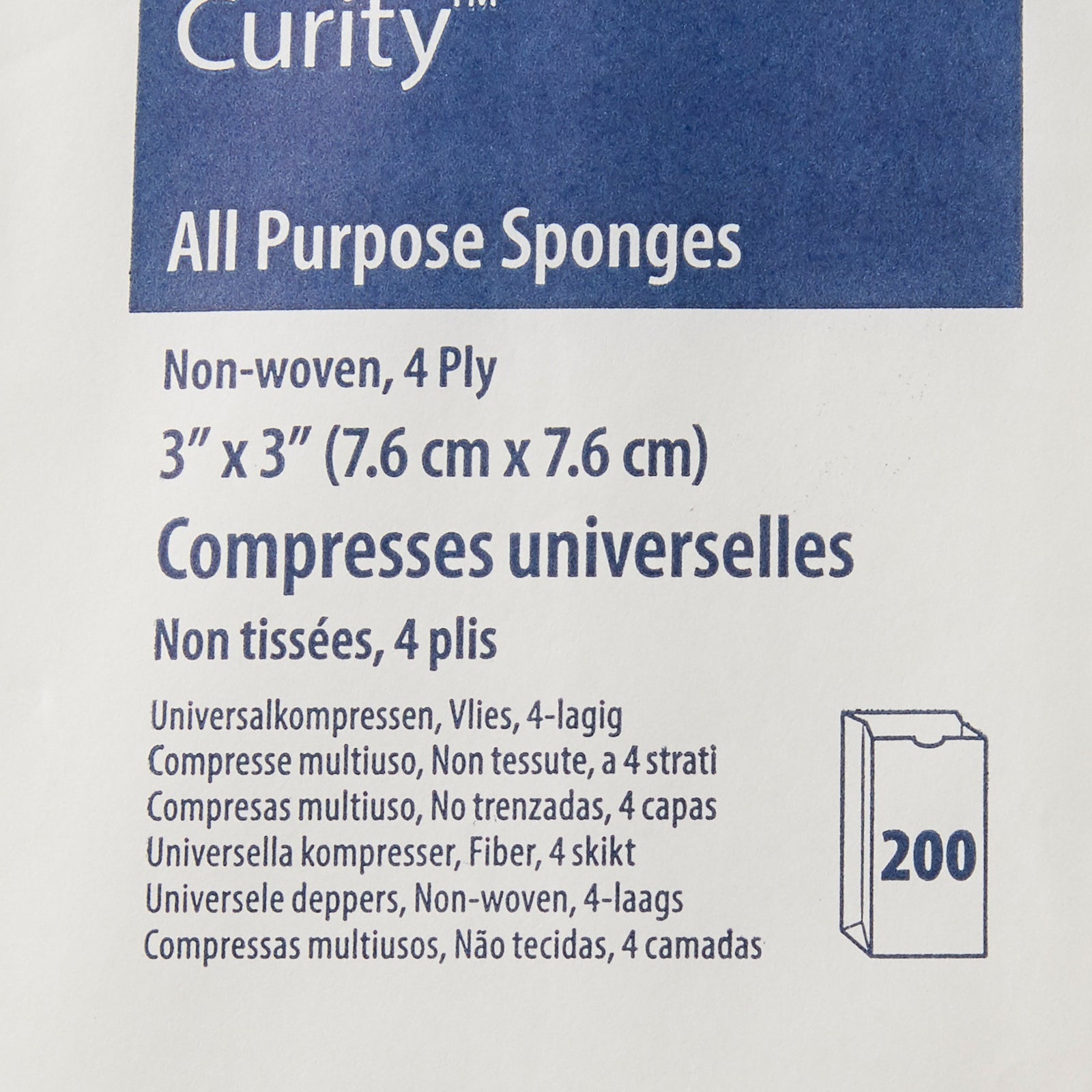 Curity Nonwoven Sponge