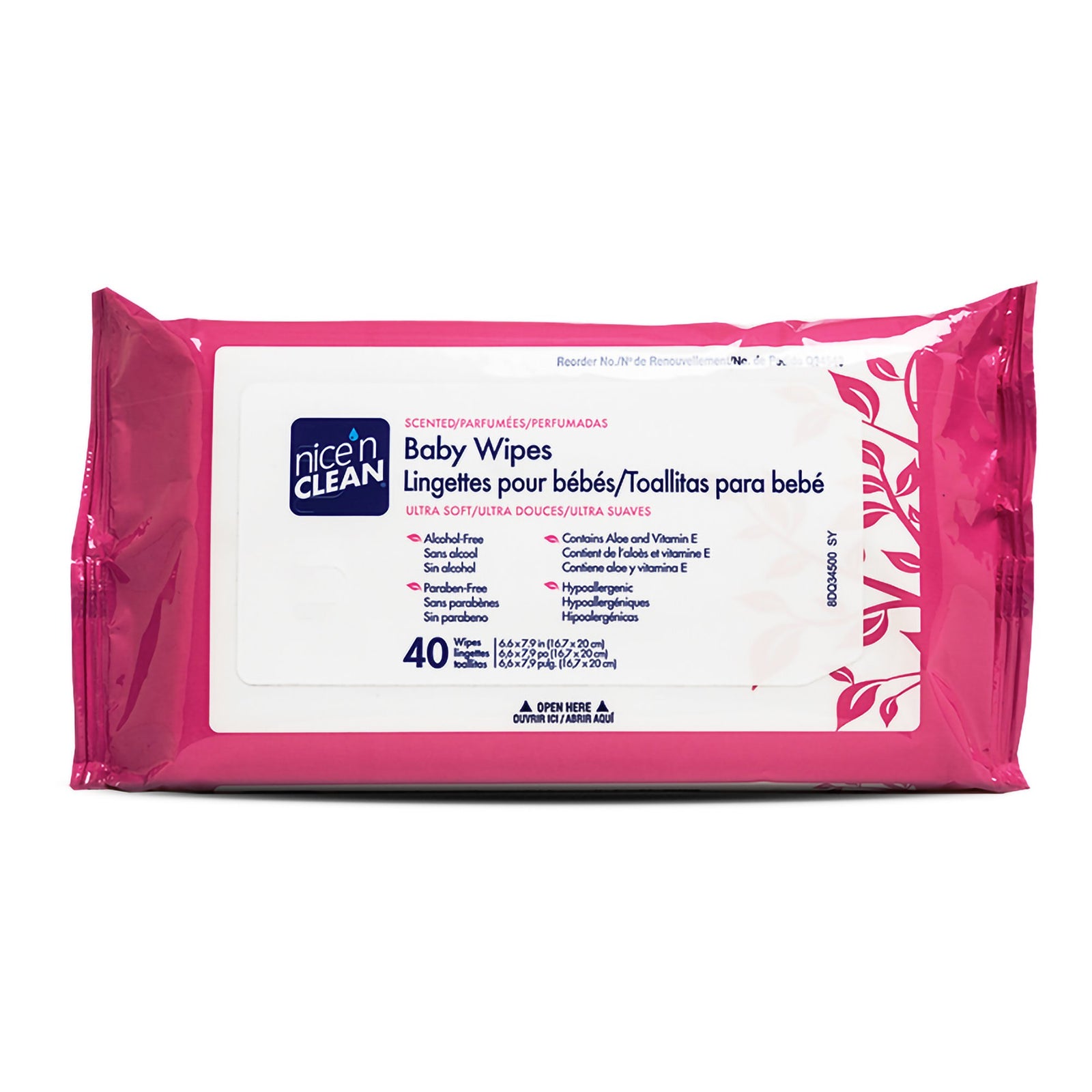 Nice’n Clean® Unscented Baby Wipes, Soft Pack
