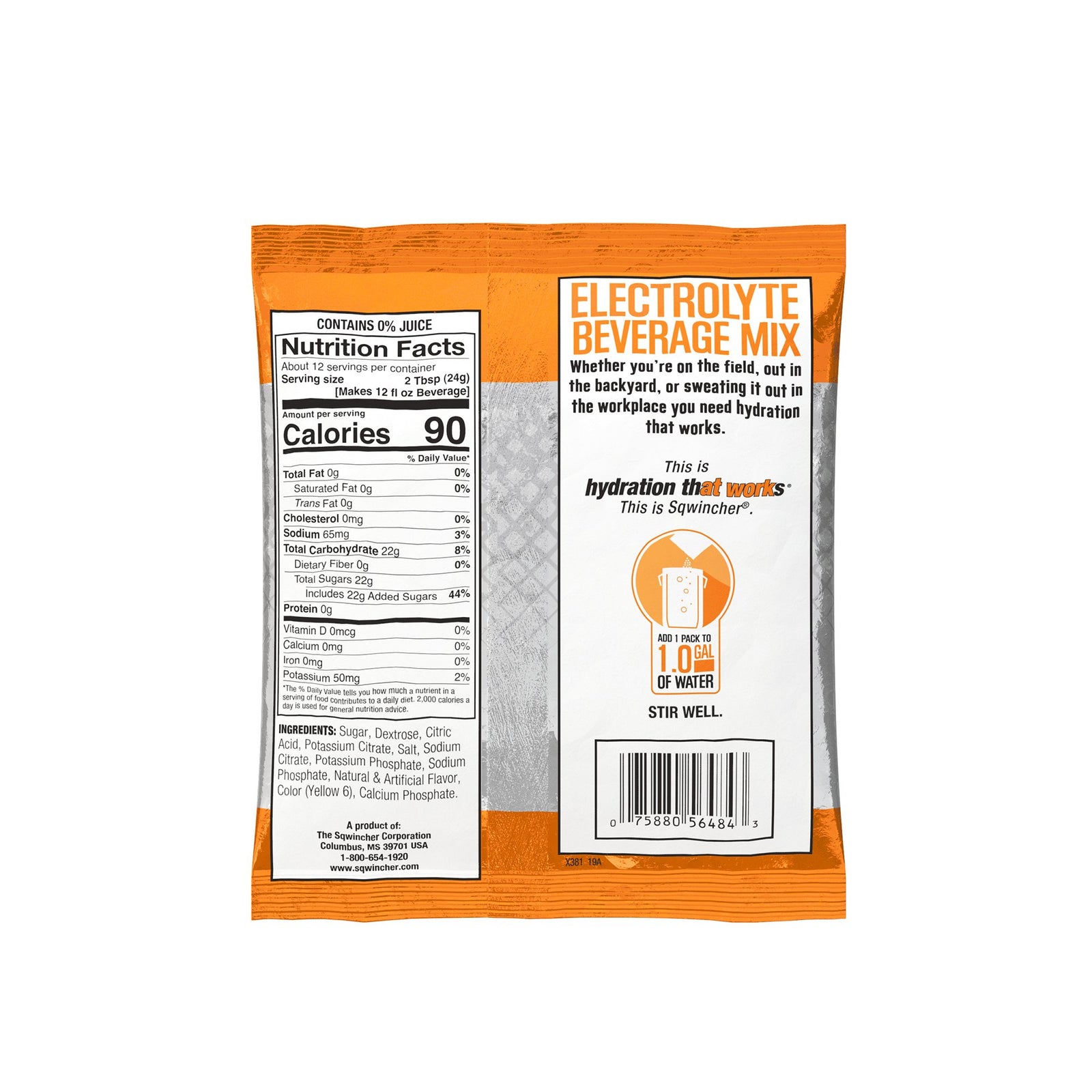 Sqwincher Powder Pack Oral Electrolyte Solution