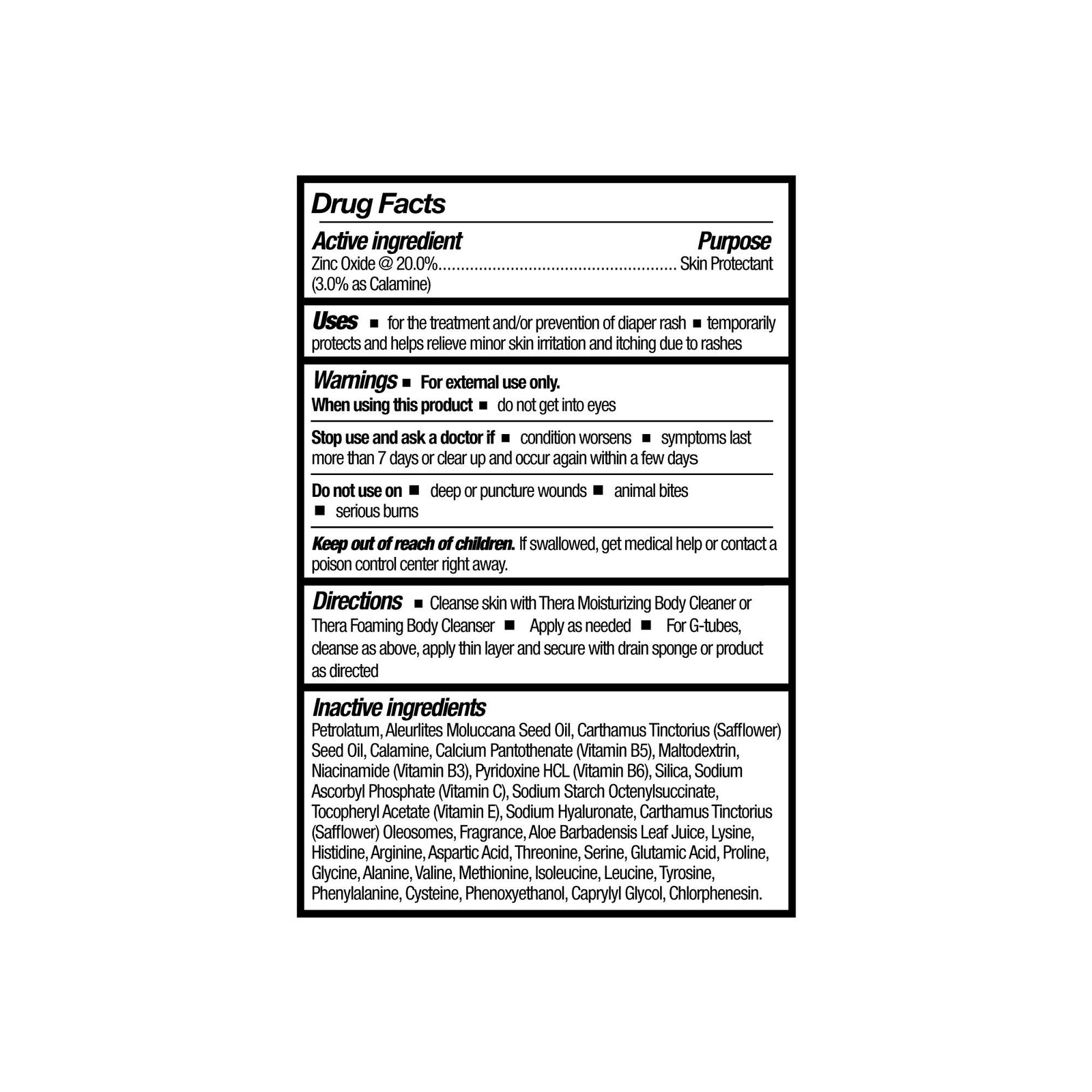 Thera Calazinc Body Shield Skin Protectant