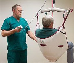 Disposable Sling With Head Support Medium 90 To 220 Lbs. Weight Capacity