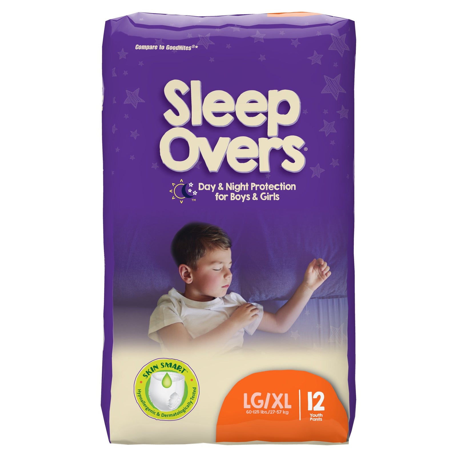 Cuties Sleep Overs Unisex Youth Absorbent Underwear