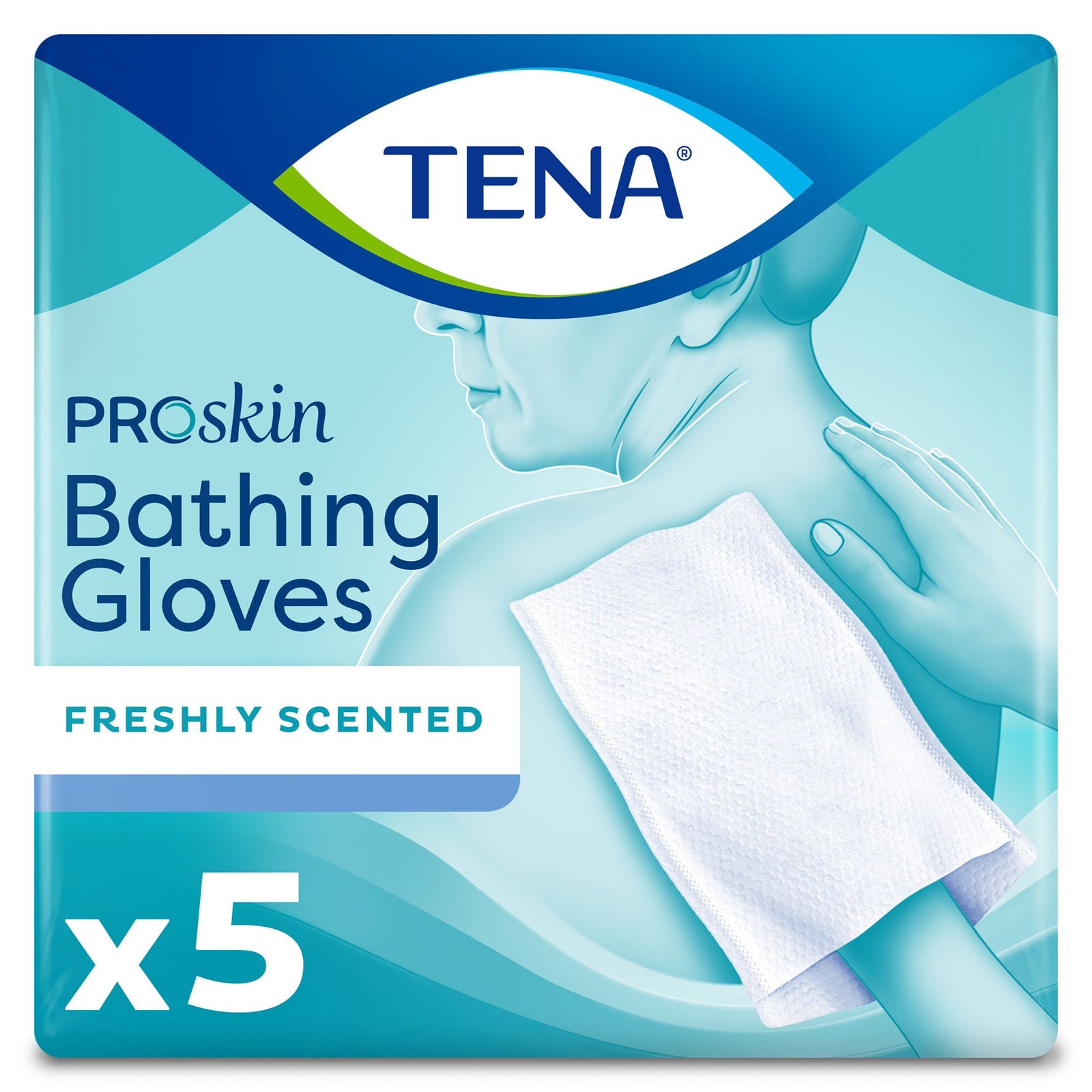 TENA ProSkin Rinse-Free Bathing Glove Wipe