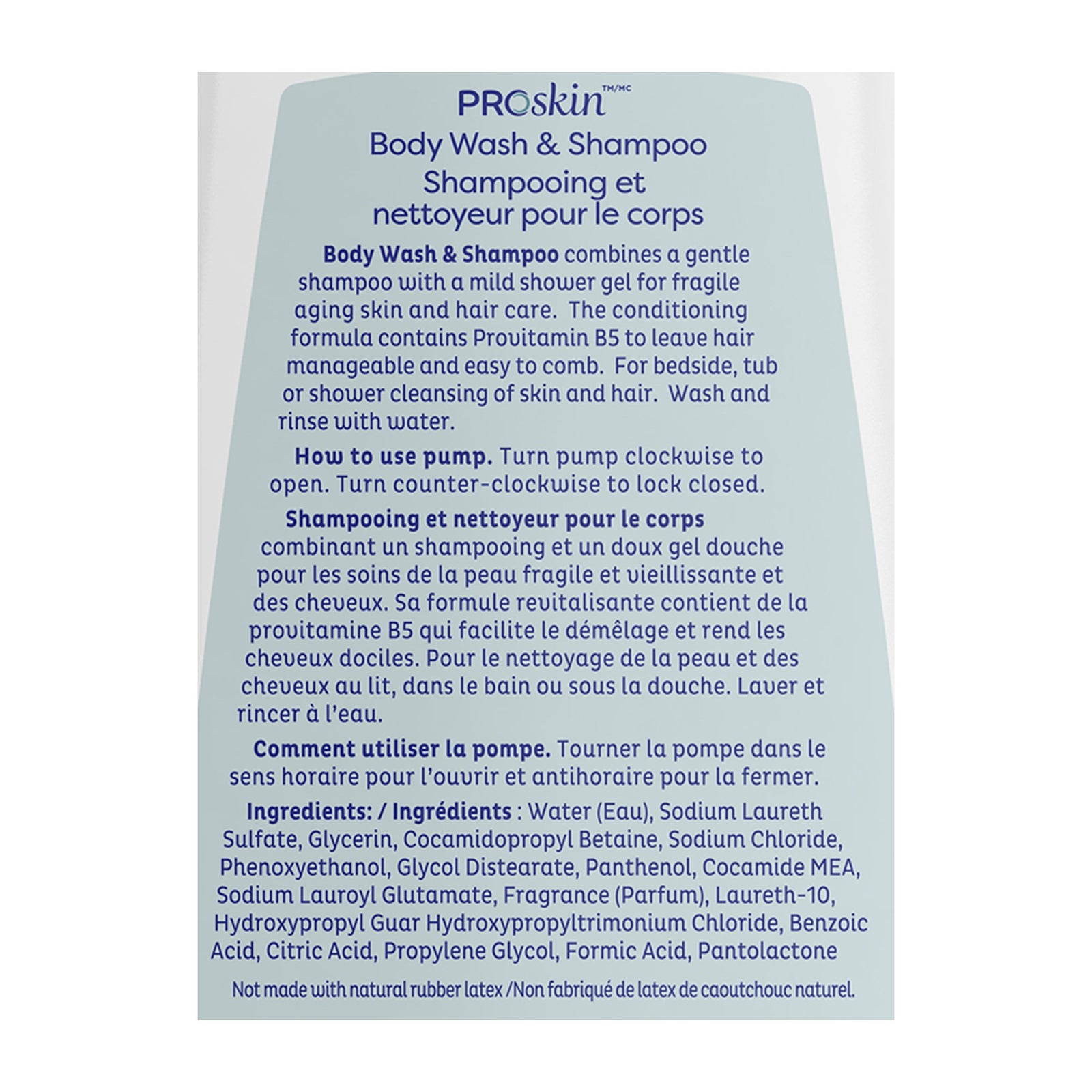 TENA ProSkin Shampoo And Body Wash