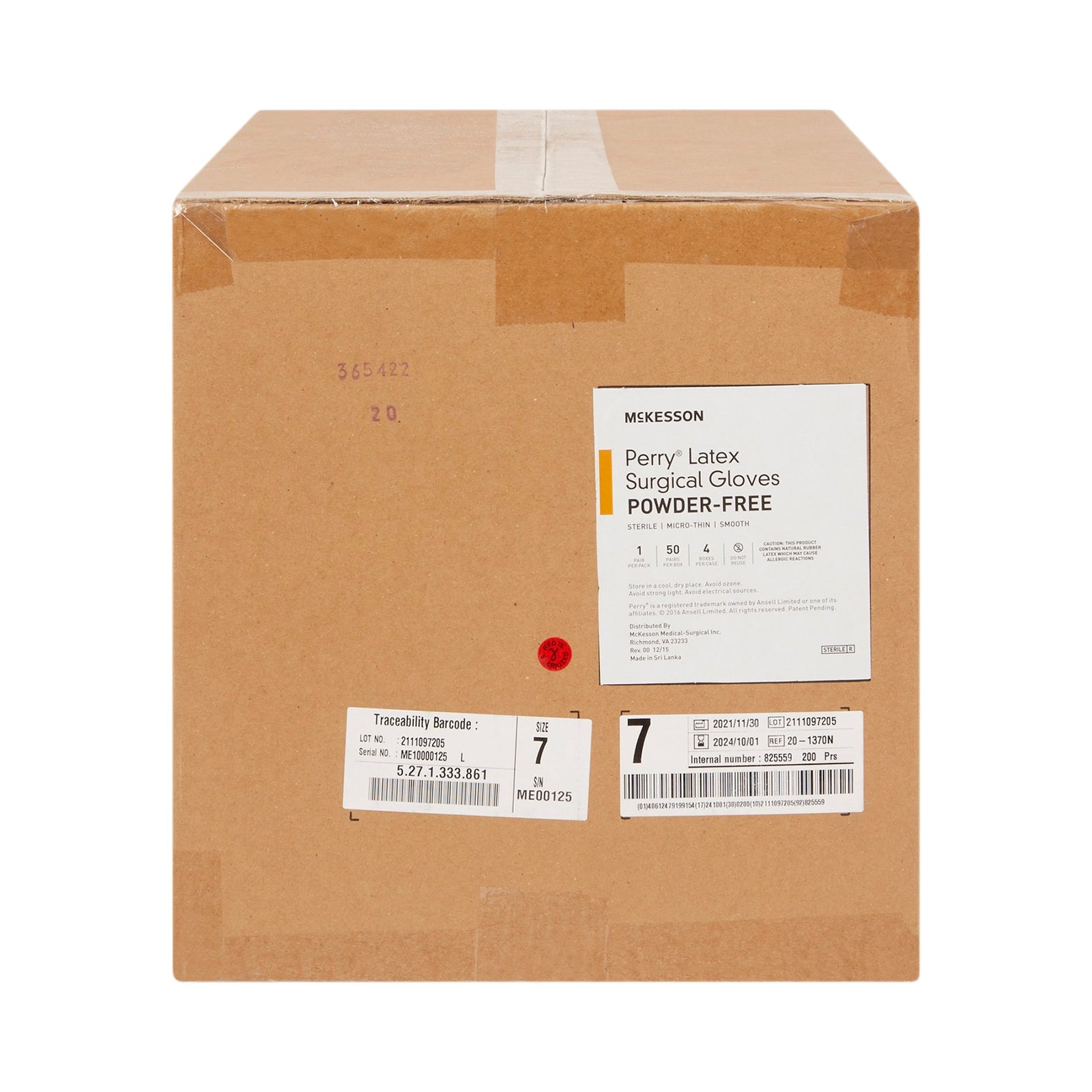 McKesson Perry Latex Standard Cuff Length Surgical Glove