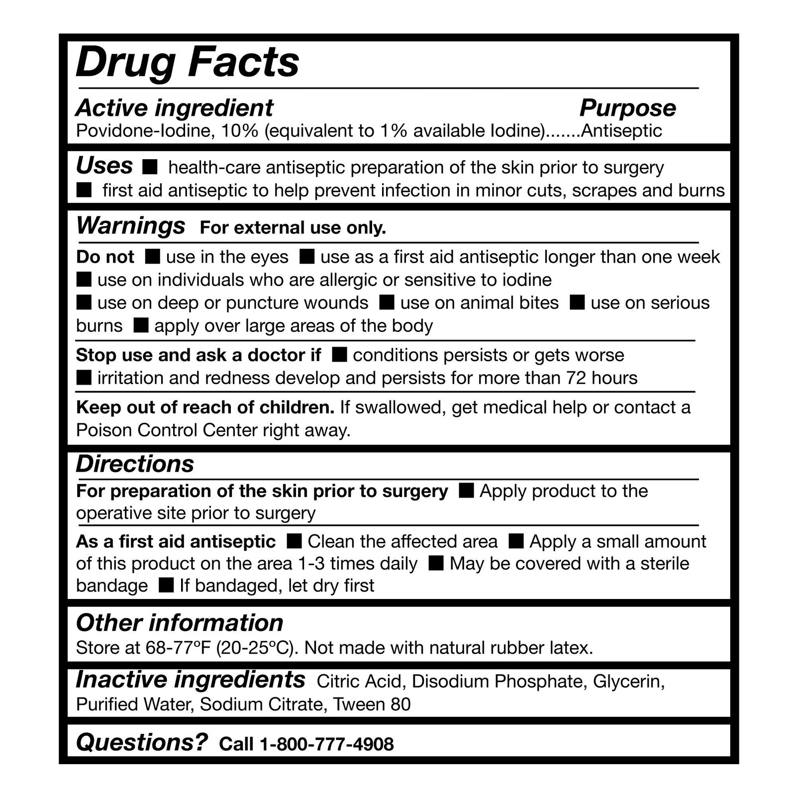 McKesson Skin Prep Solution