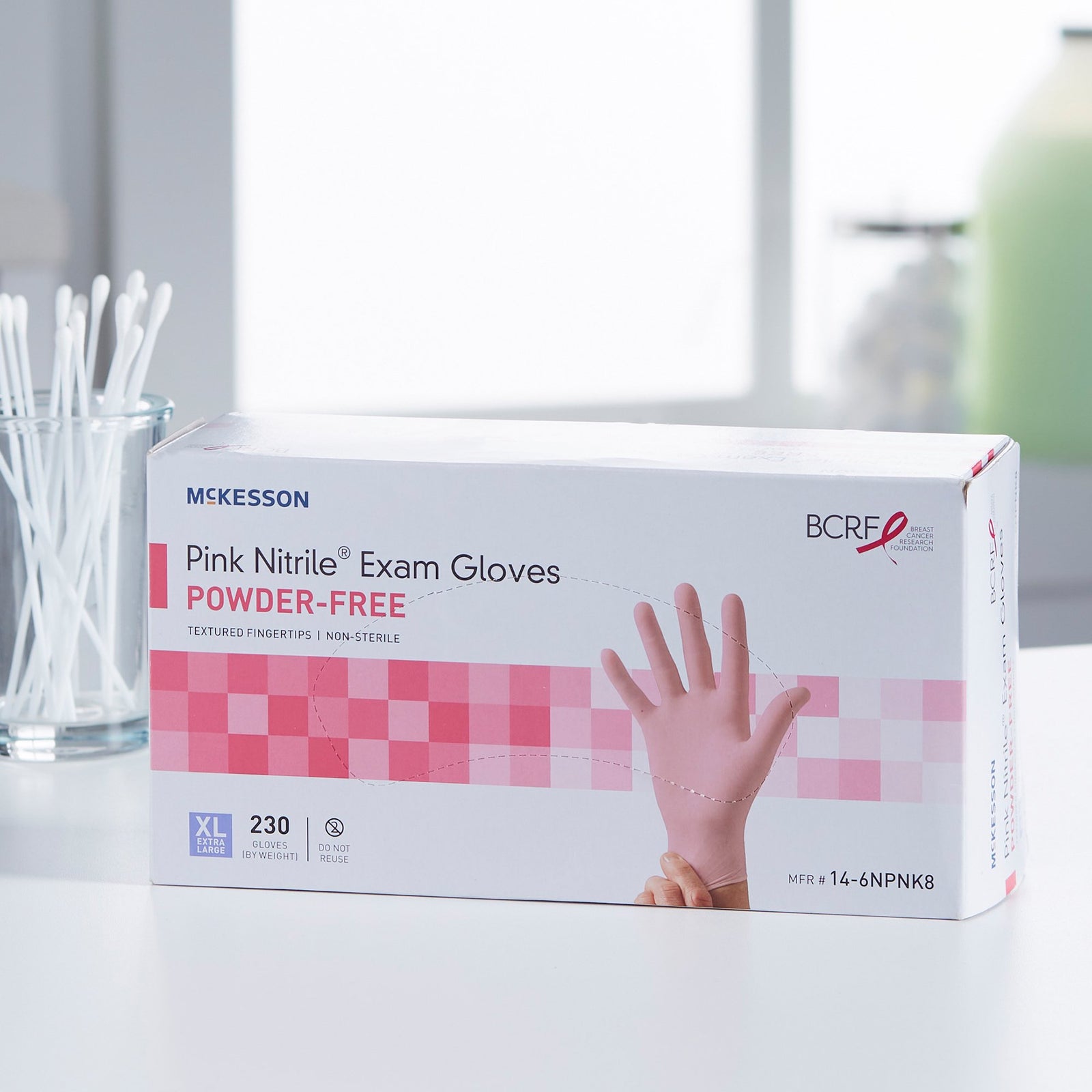 McKesson Pink Nitrile Nitrile Exam Glove