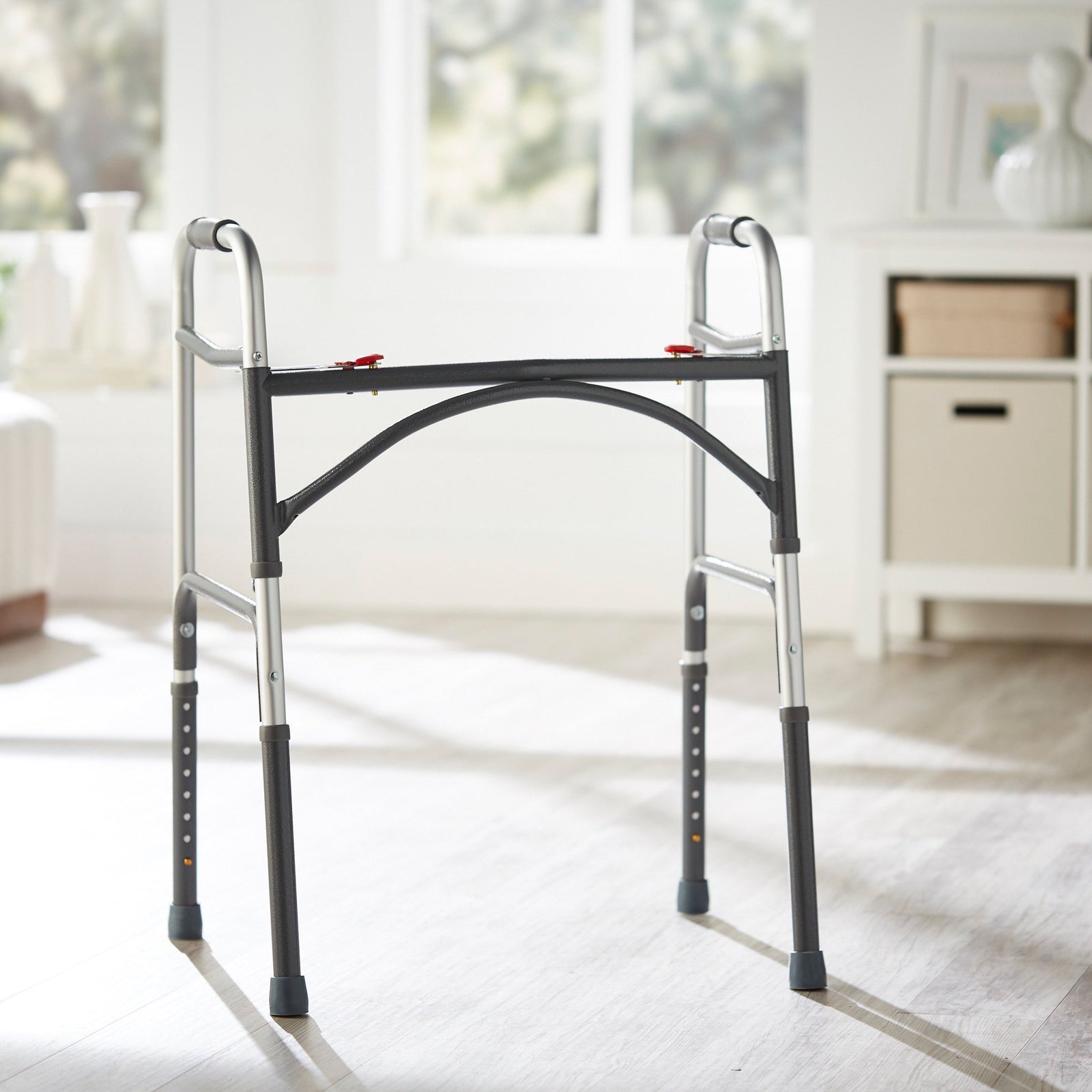 McKesson Bariatric Folding Walker Adjustable Height