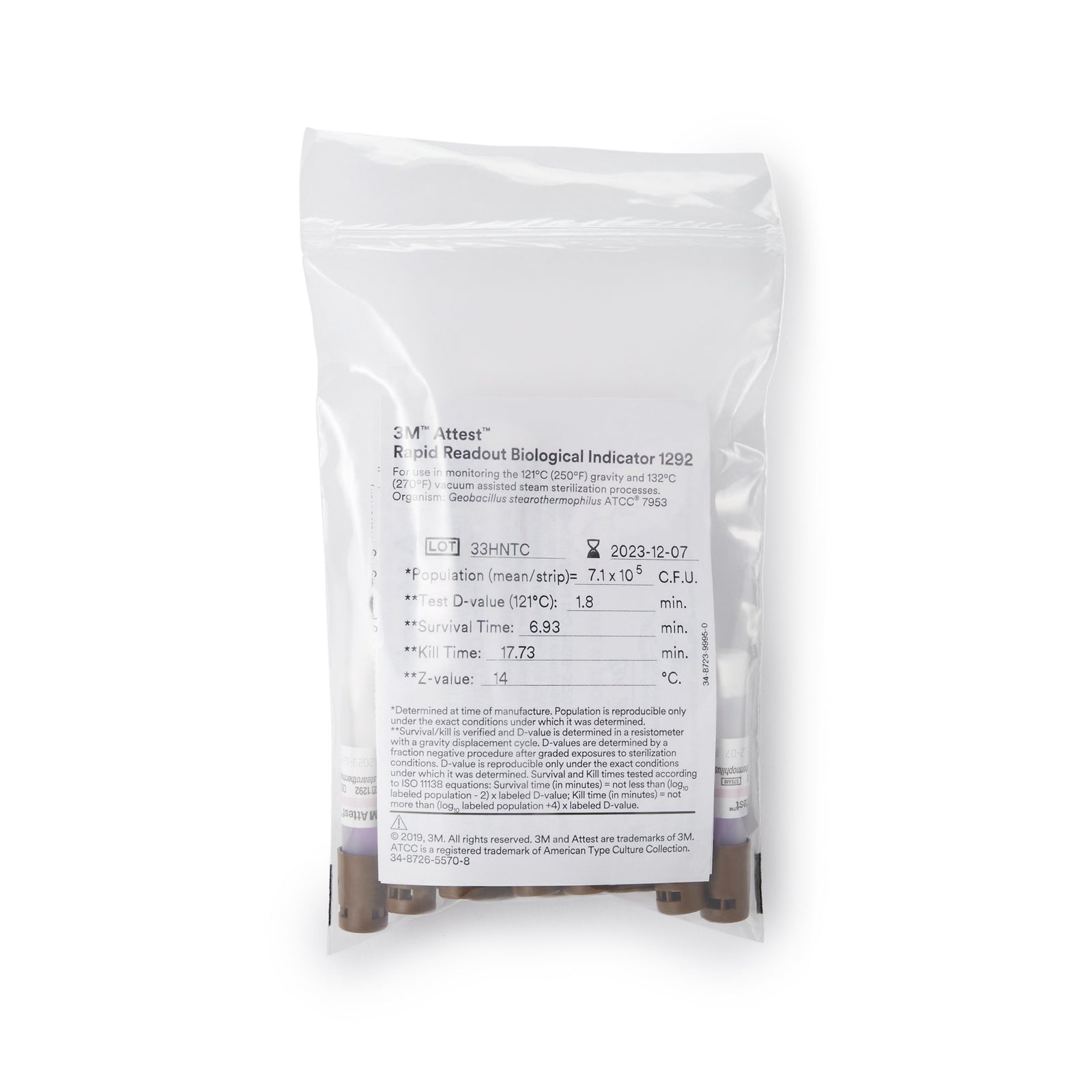 3M Attest Rapid 5 Steam-Plus Sterilization Biological Indicator Pack