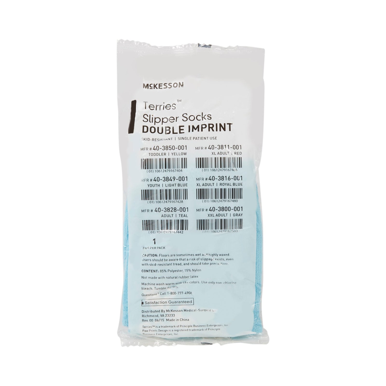 McKesson Terries Double Tread Slipper Socks