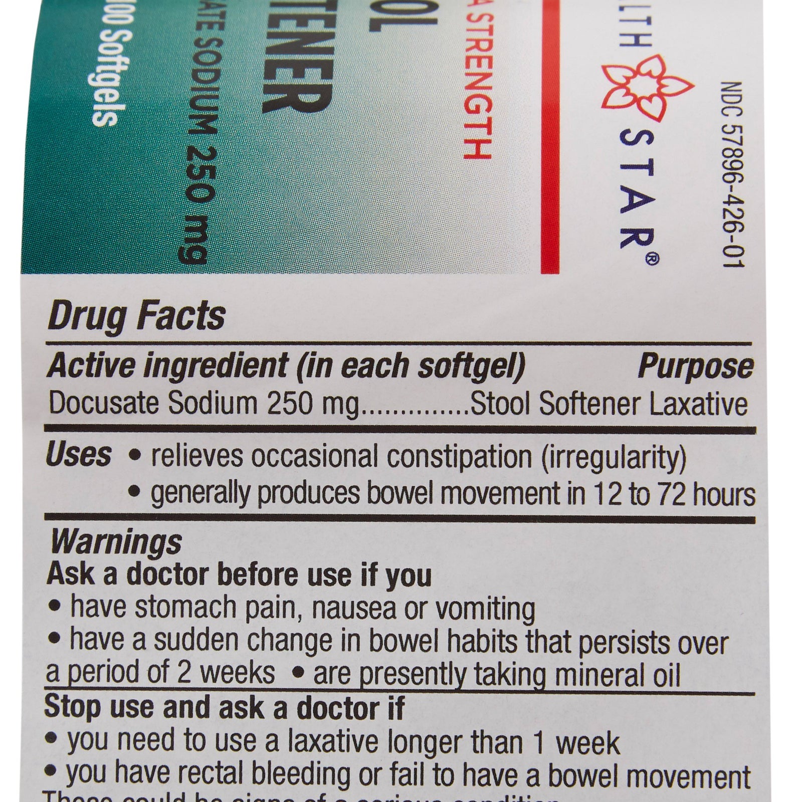 Geri-Care Extra Strength Stool Softener Docusate Sodium