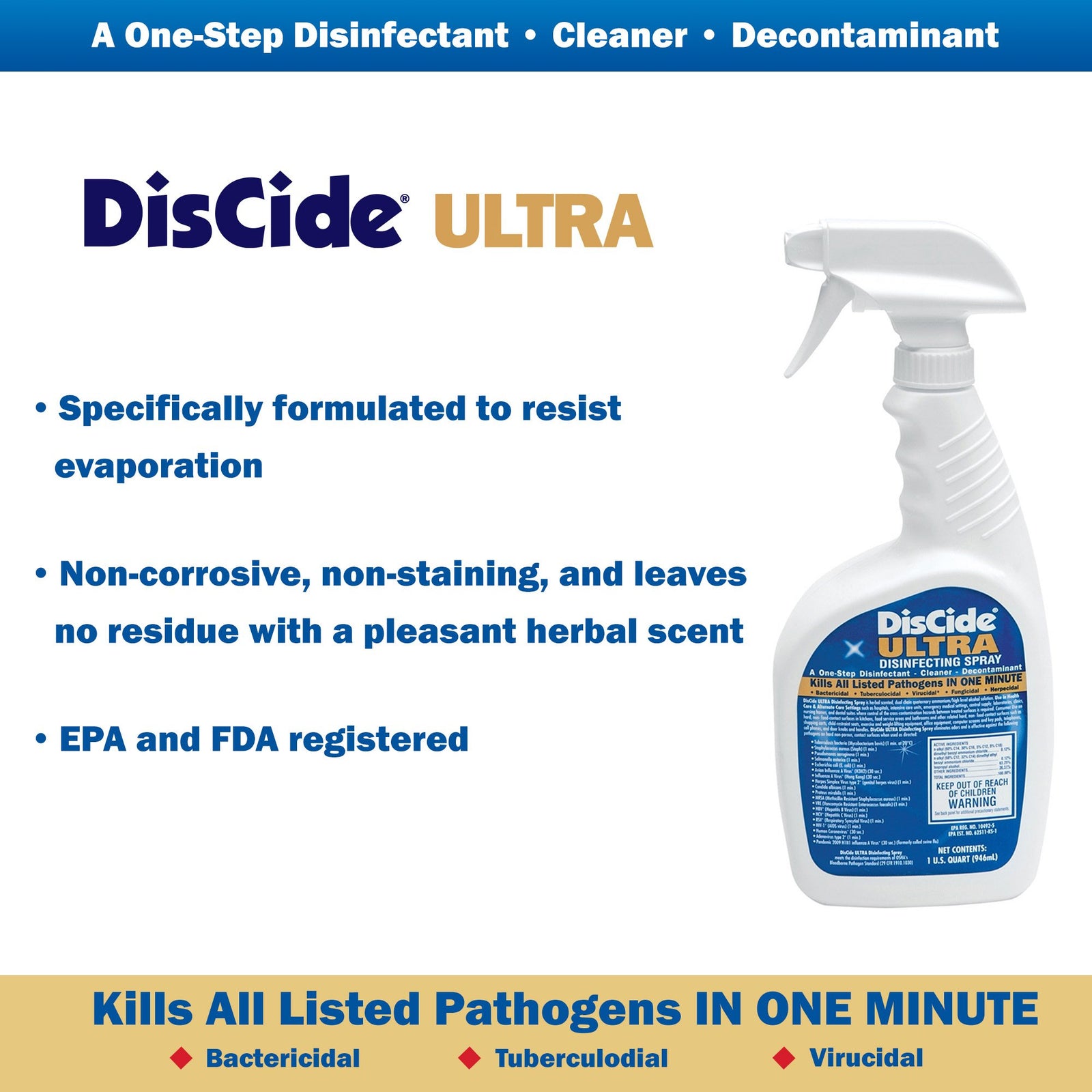 DisCide Ultra Disinfecting Towelettes