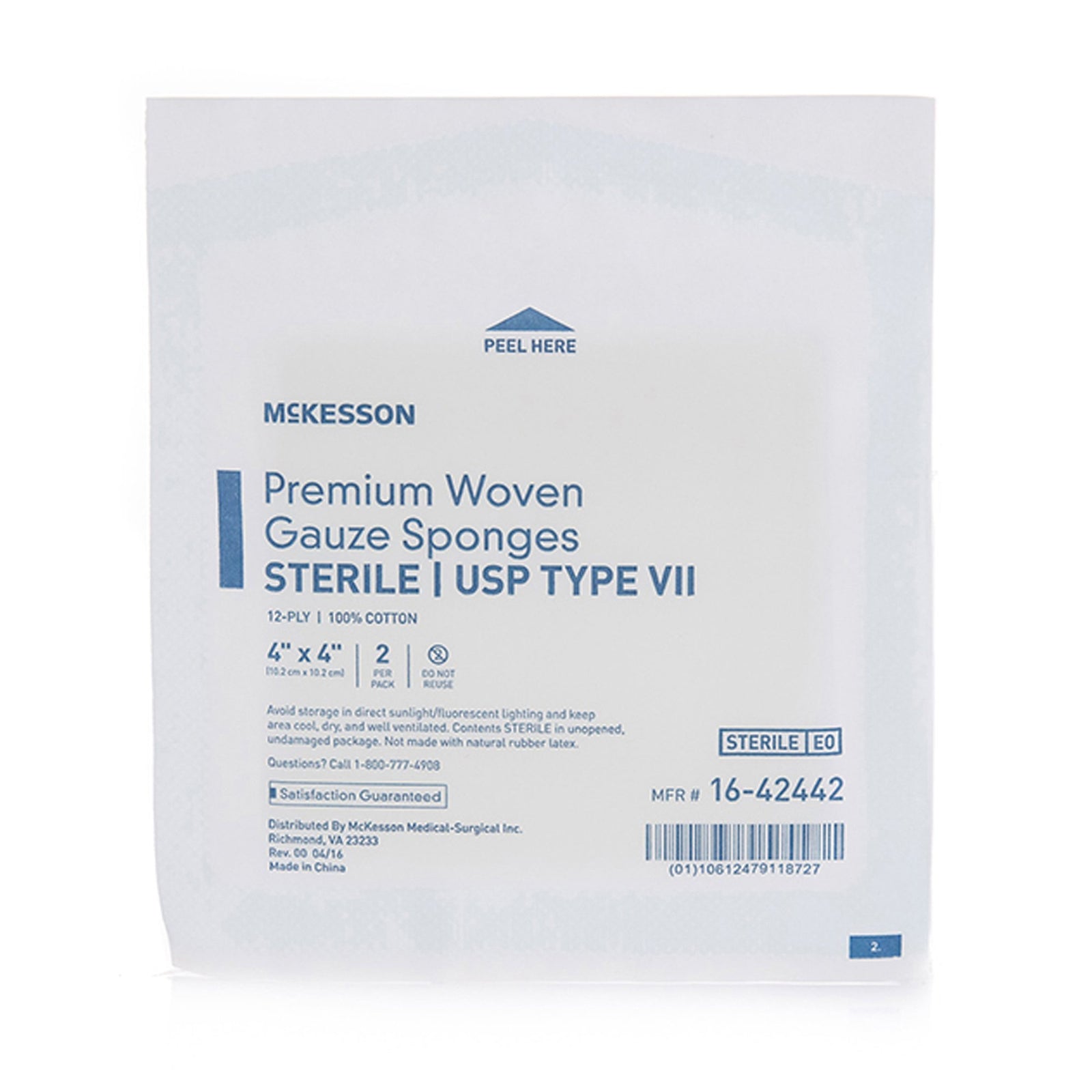 McKesson NonSterile USP Type VII Gauze Sponge