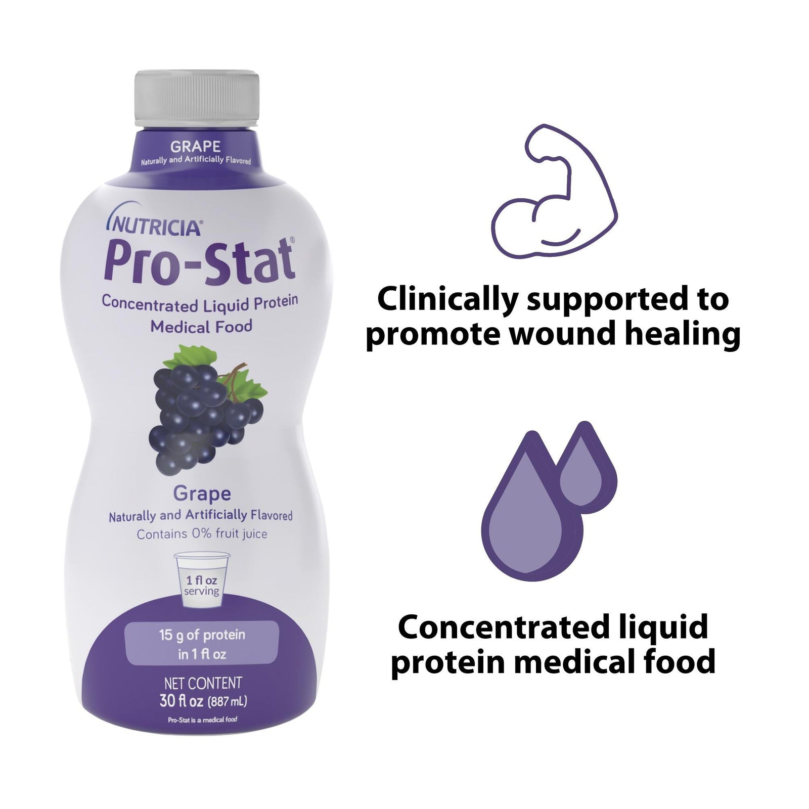 Pro-Stat® Sugar-Free Grape Protein Supplement, 30 oz. Bottle