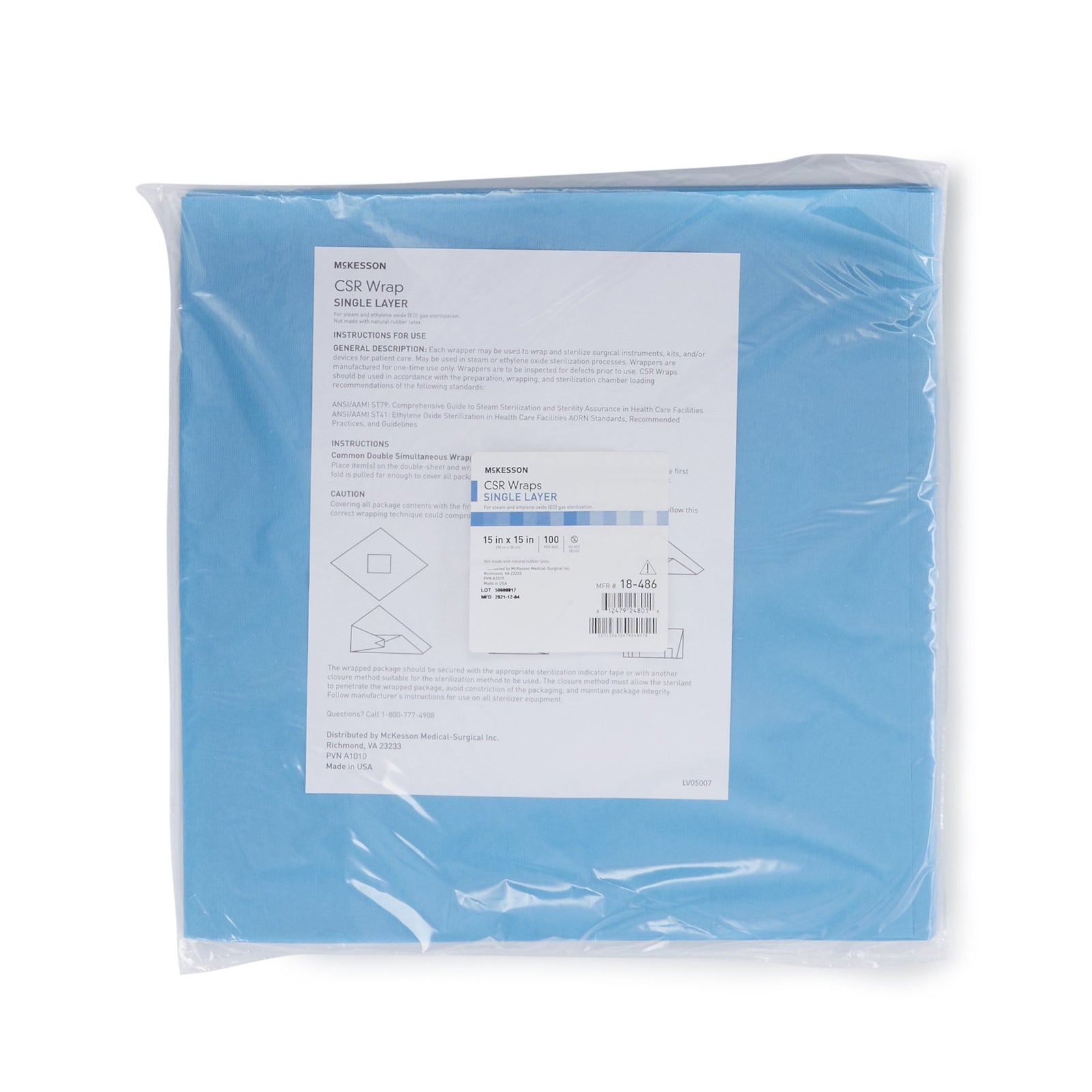 McKesson Single Layer Sterilization Wrap