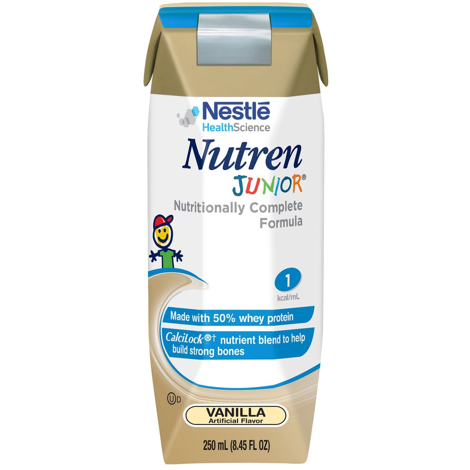 Nutren® Junior Vanilla Pediatric Oral Supplement / Tube Feeding Formula, 8.45 oz. Tetra Prisma®