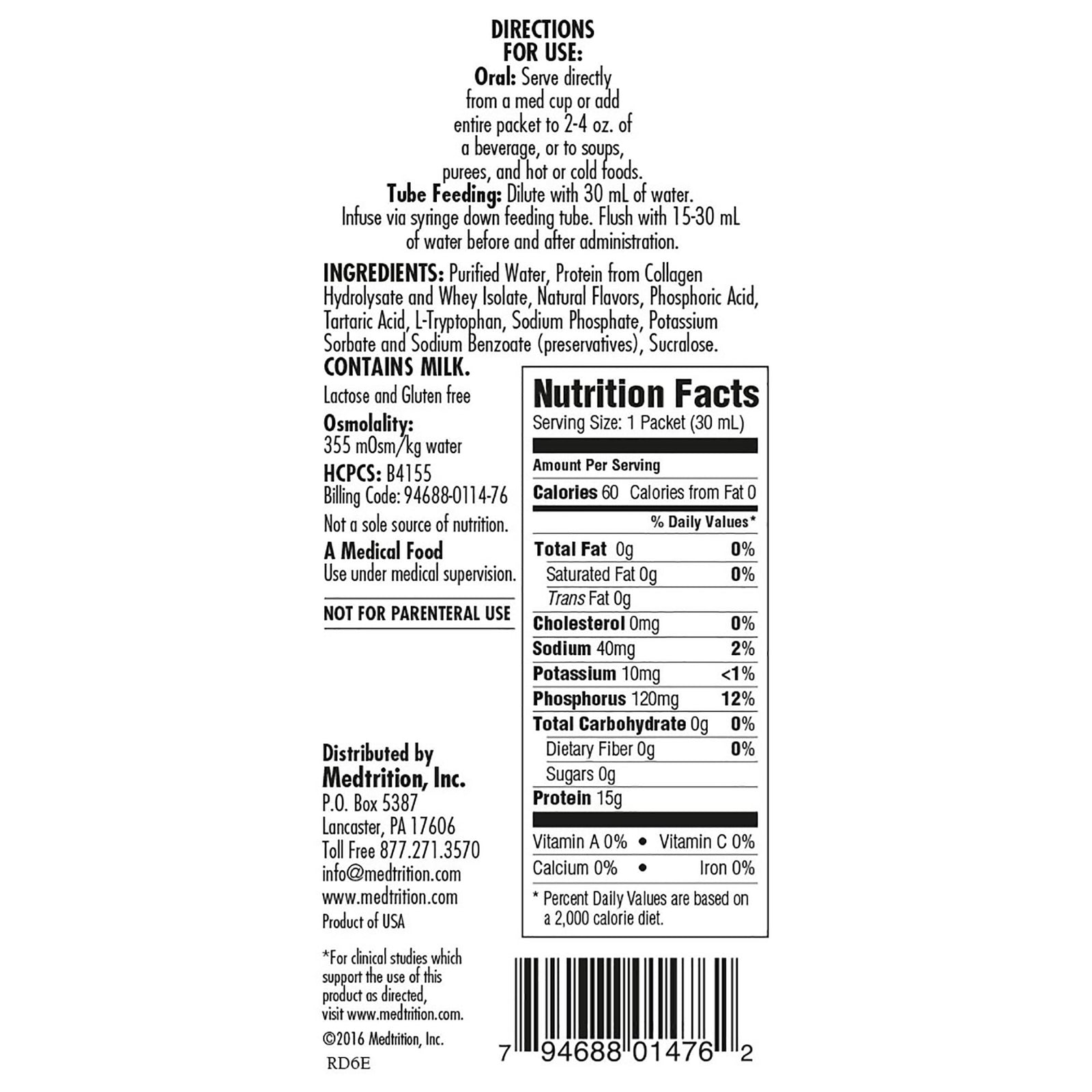 ProSource NoCarb Oral Supplement