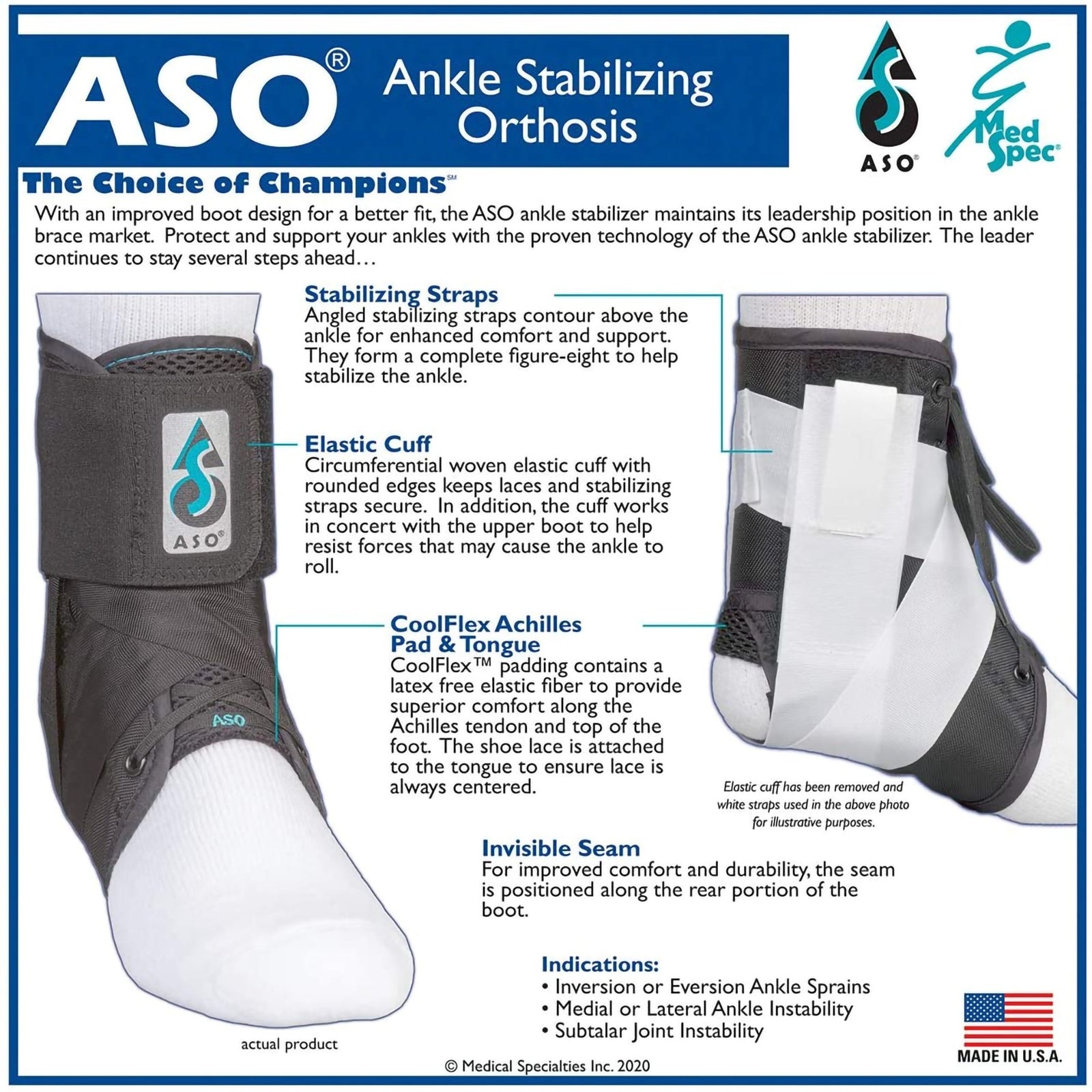ASO Speed Lacer Ankle Brace