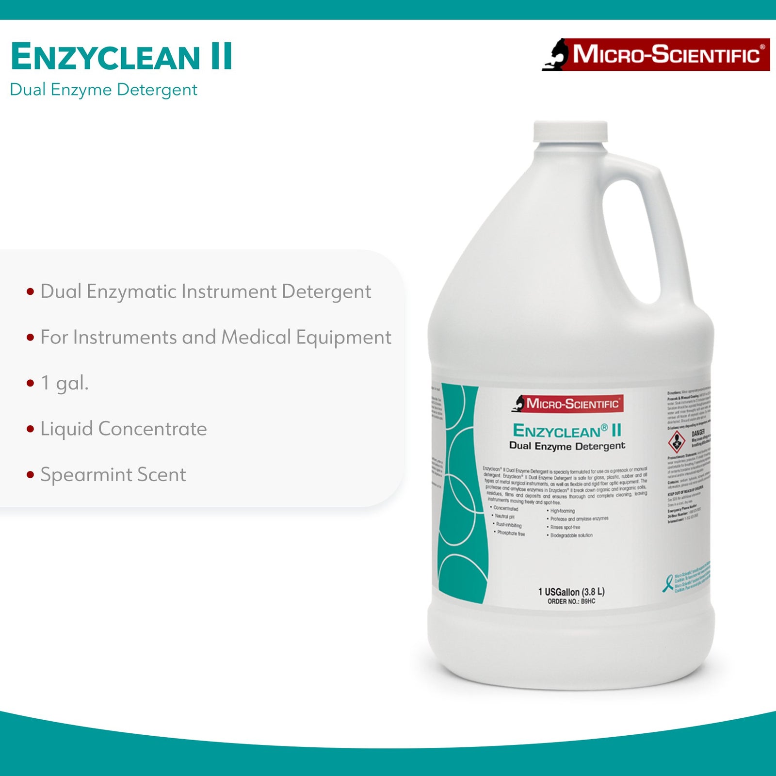 Enzyclean II Dual Enzymatic Instrument Detergent
