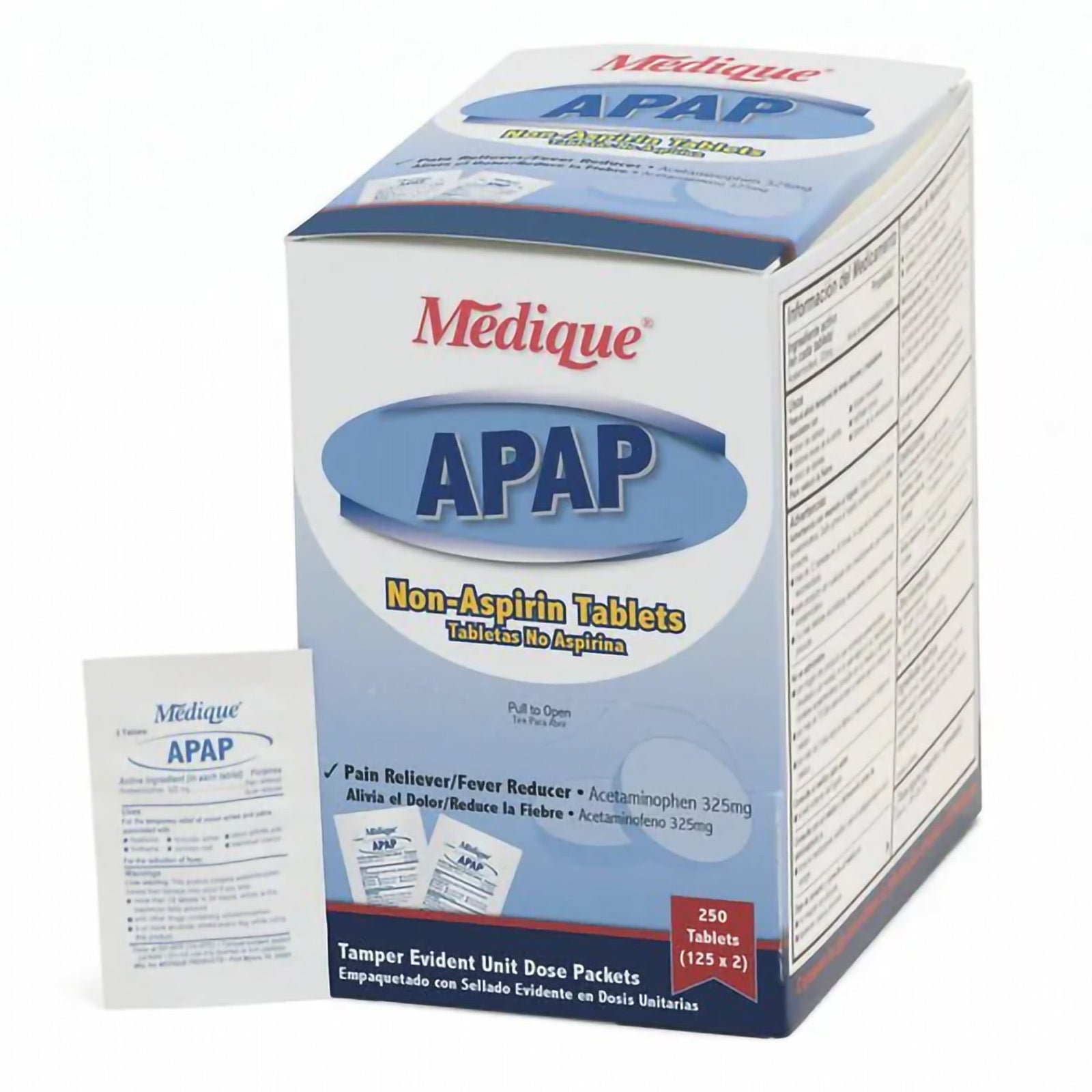 Medique APA Non-Aspirin Tablets Pain Reliever/Fever Reducer