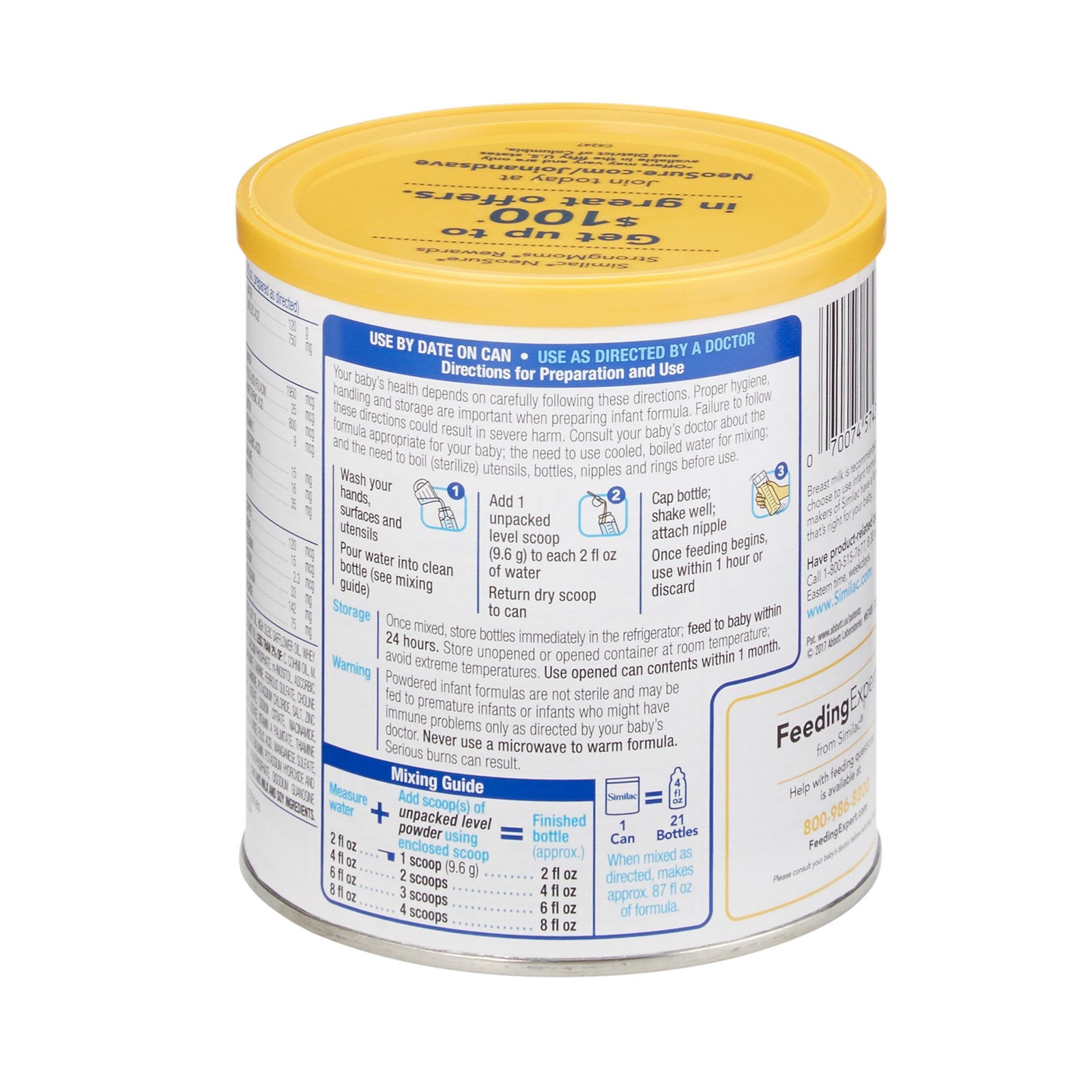 Similac® NeoSure® Powder Infant Formula, 13.1 oz. Can