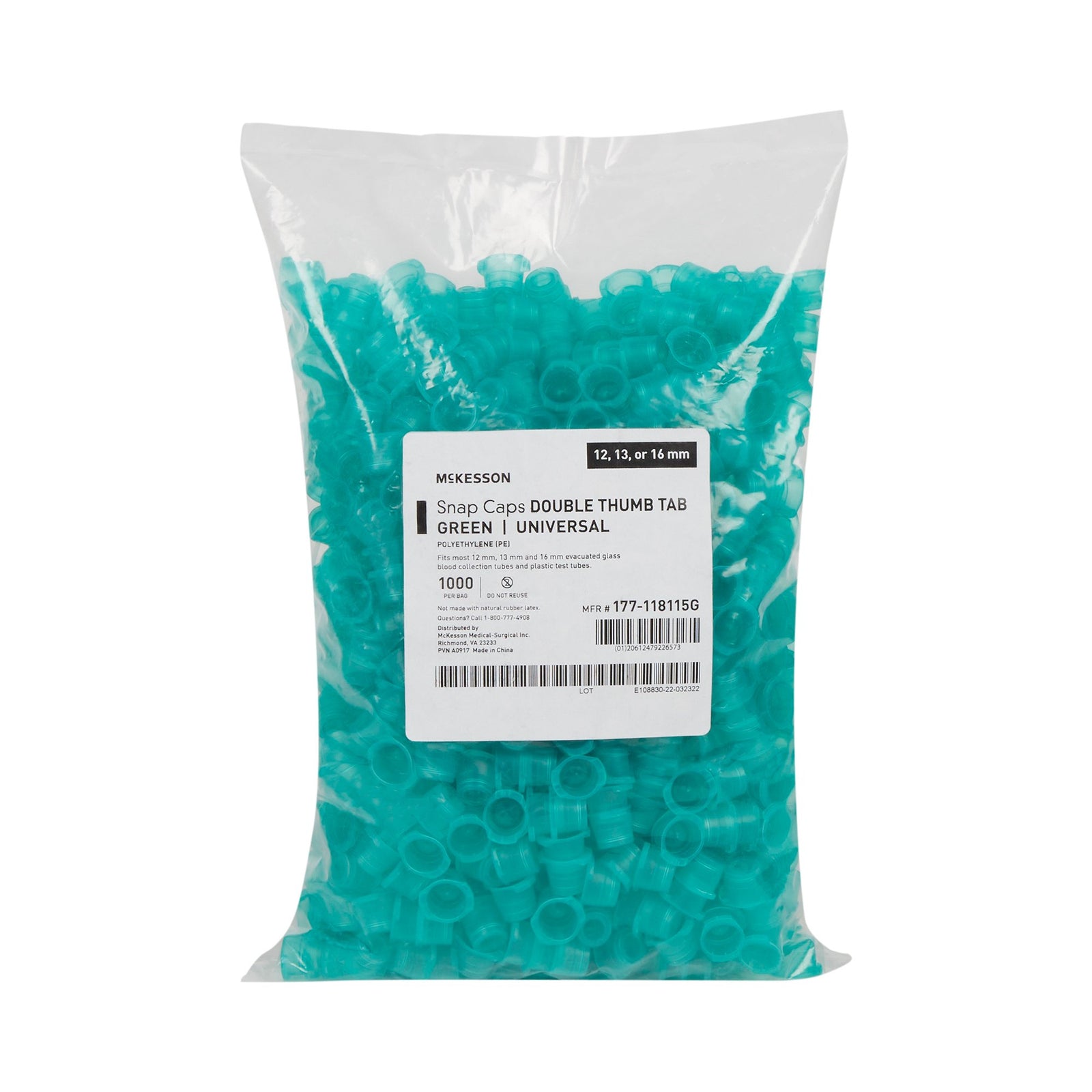 McKesson Blue Tube Closure