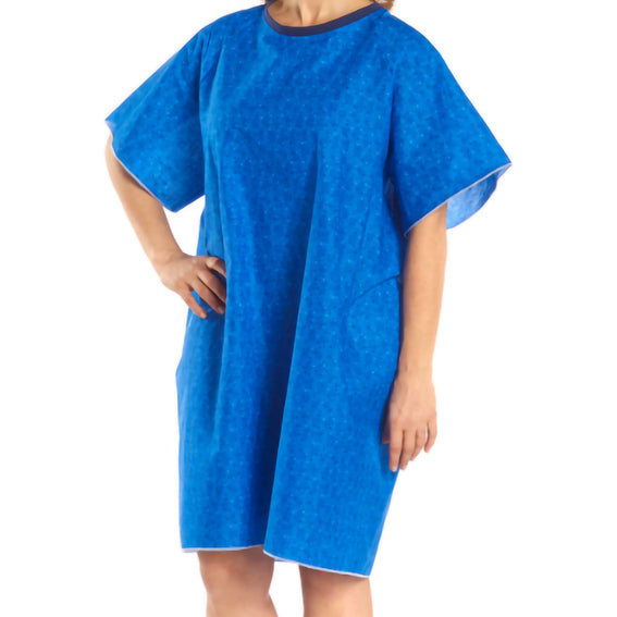 Reusable Patient Exam Gowns - TieBack, 1 Size Fits Most, 2 Patterns