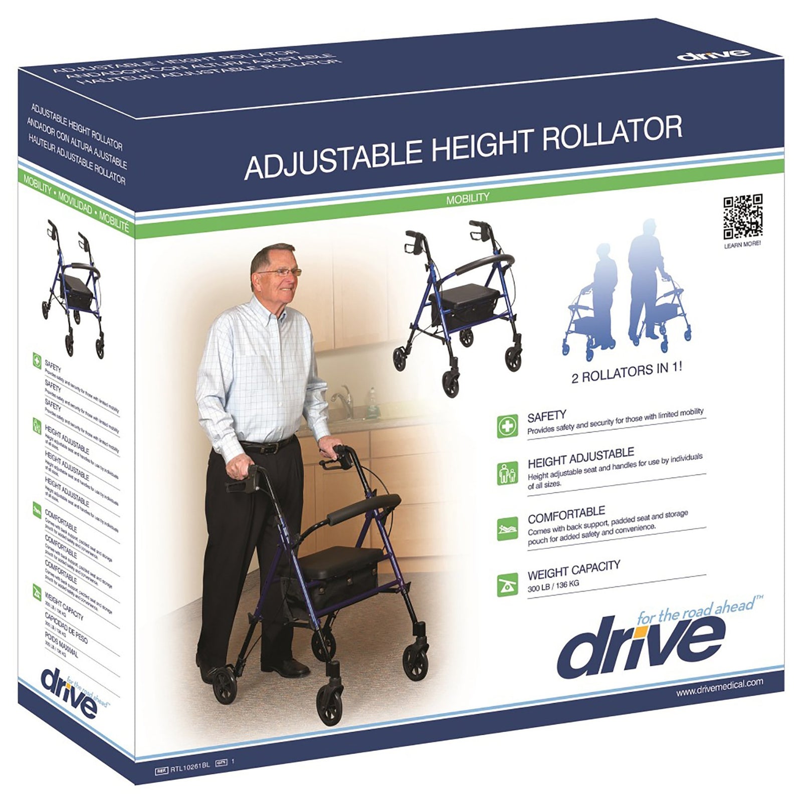 drive 4 Wheel Rollator