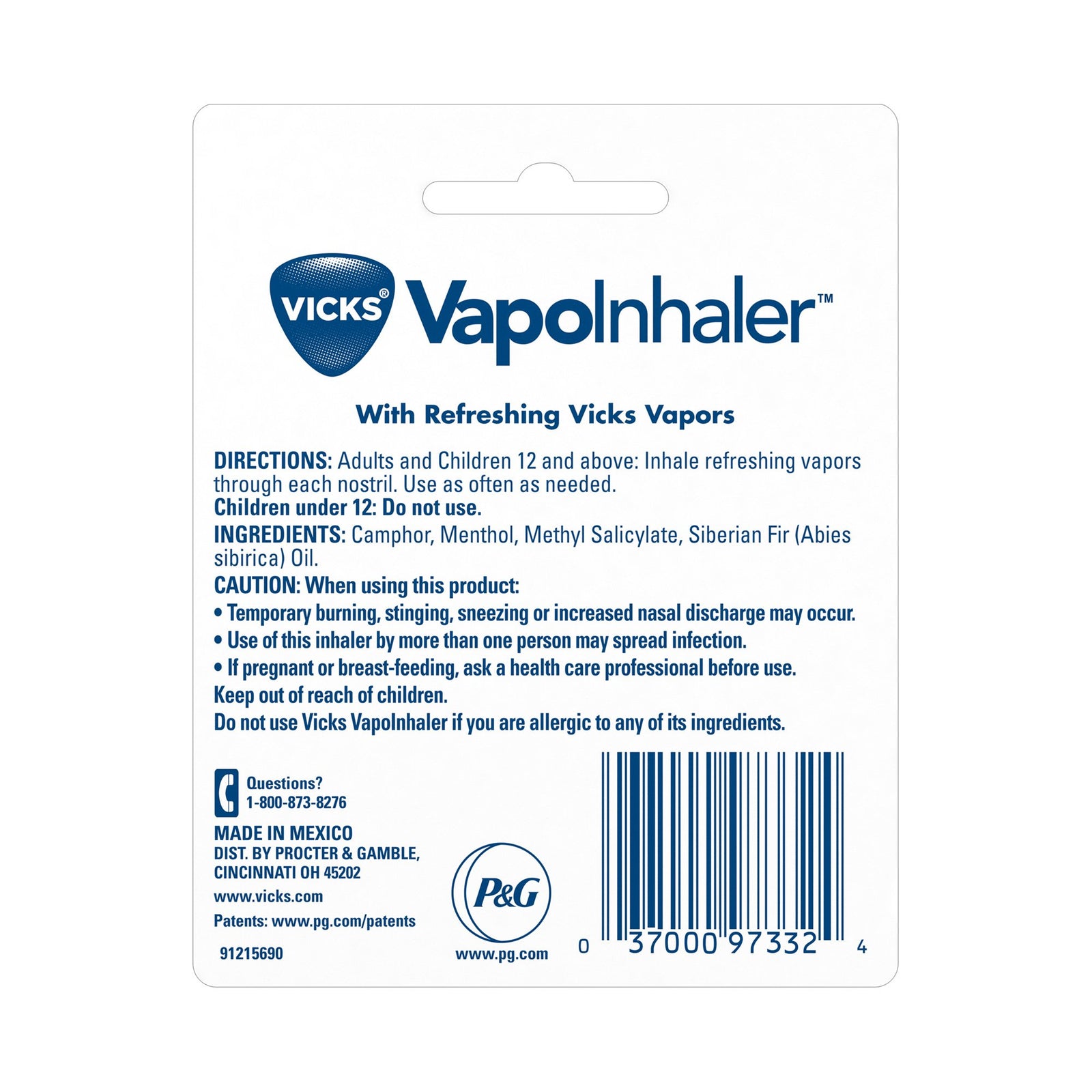 Vicks VapoInhaler Cold And Cough Relief