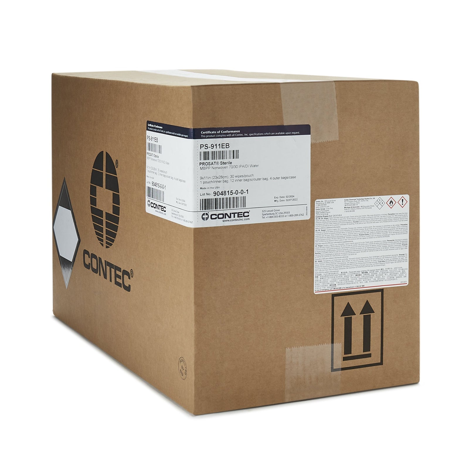 PROSAT Sterile Presaturated Wipes