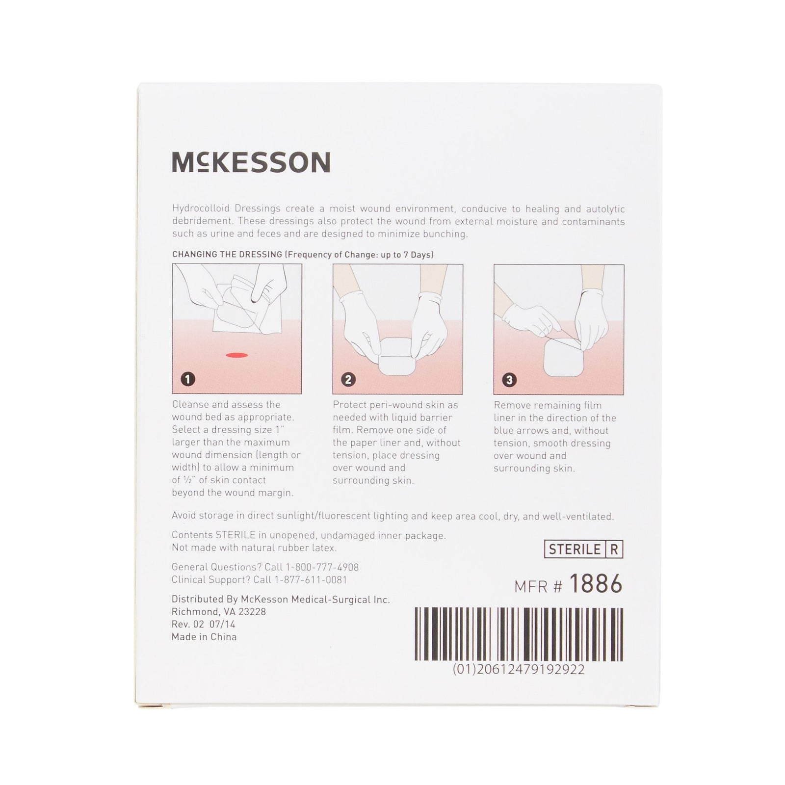 McKesson Hydrocolloid Dressing
