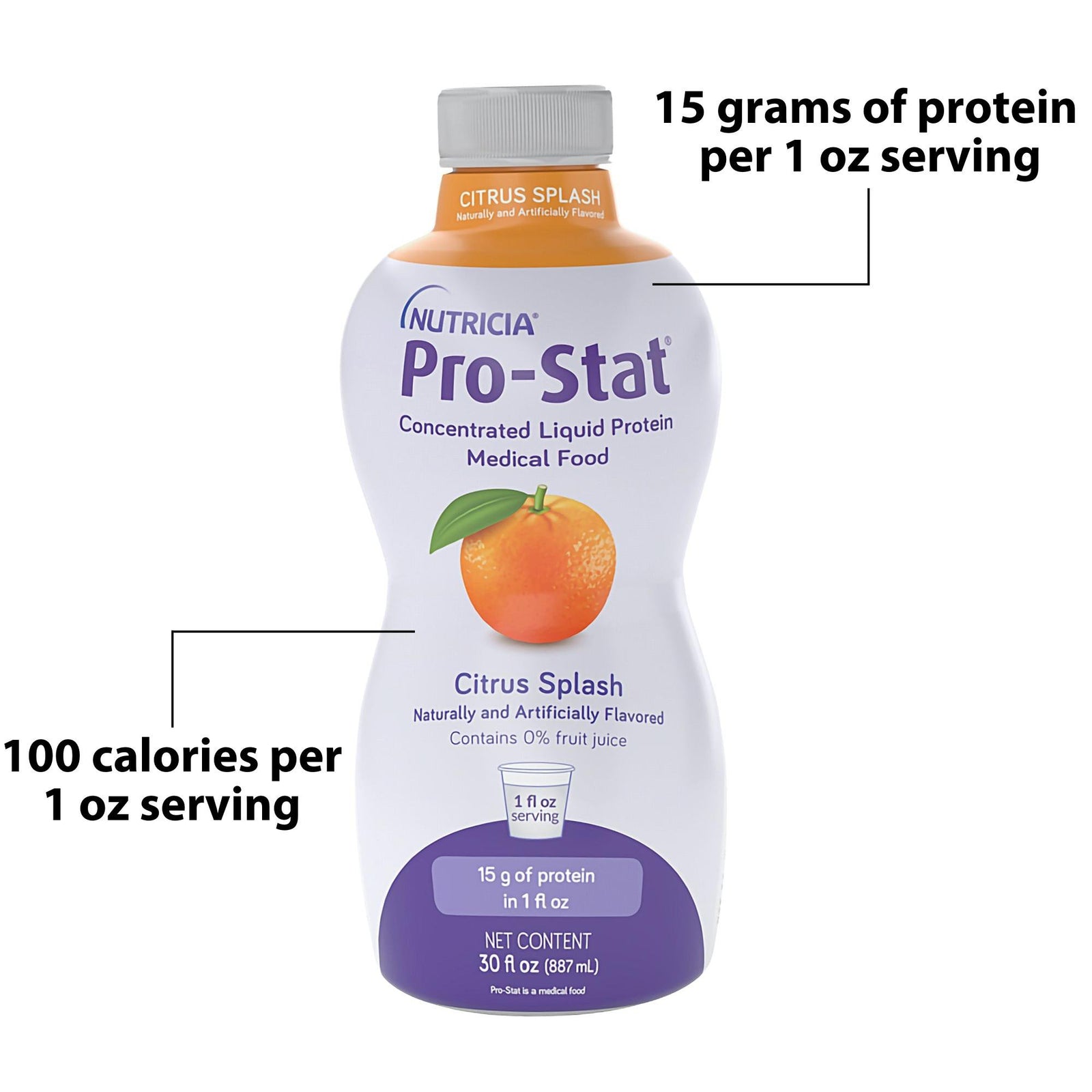 Pro-Stat® Sugar-Free Citrus Splash Protein Supplement, 30 oz. Bottle