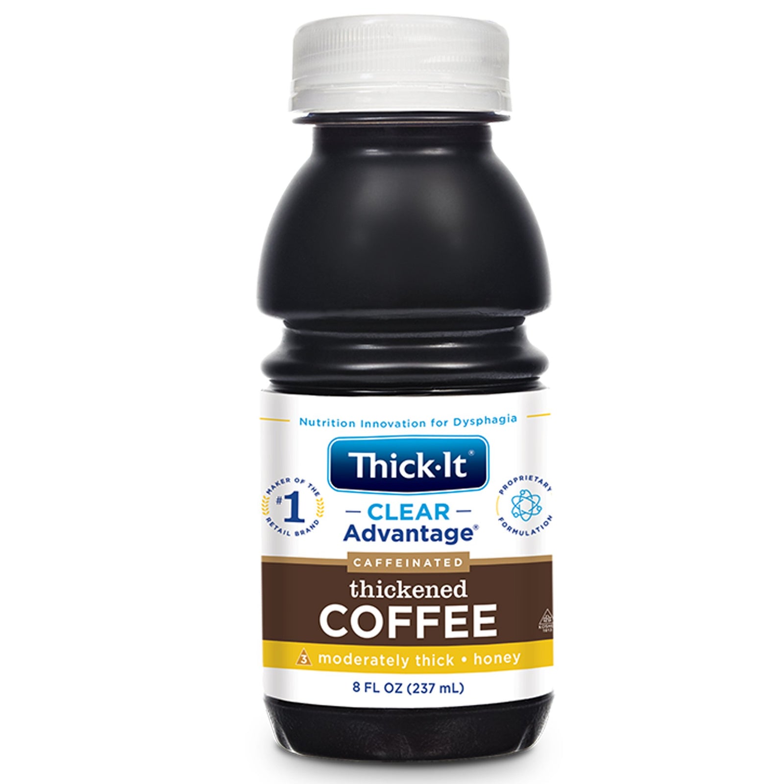 Thick-It Clear Advantage Thickened Beverage, Coffee Flavor, Honey Consistency, 8-oz