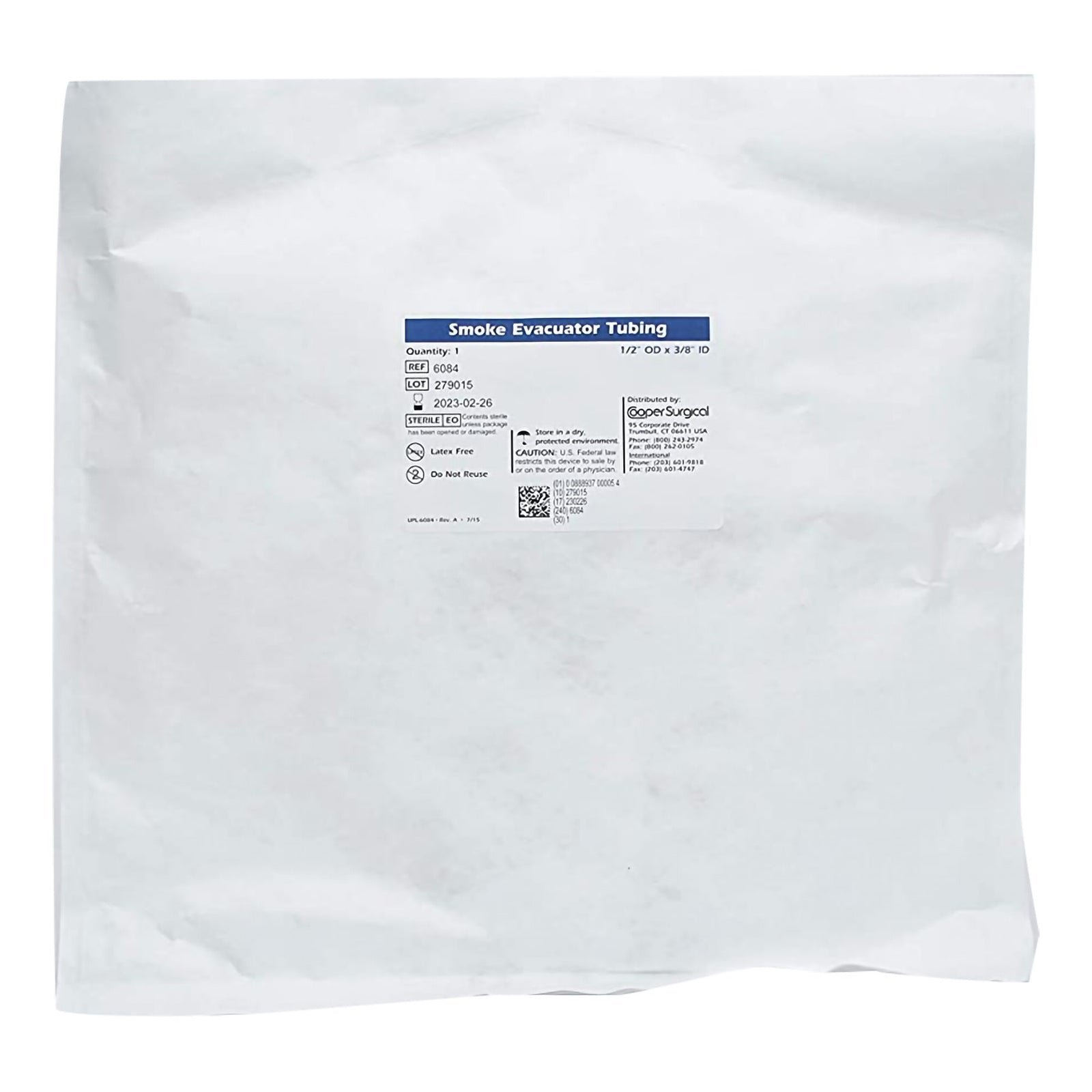 Tubing Set 3/8 Id X 1/2 Od Inch, 6 Foot L, With 3/16 Id X 1/4 Od Inch, 9 Foot L Dse Tube