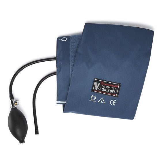 Calibrated V-Lok Reusable Blood Pressure Cuff And Bulb