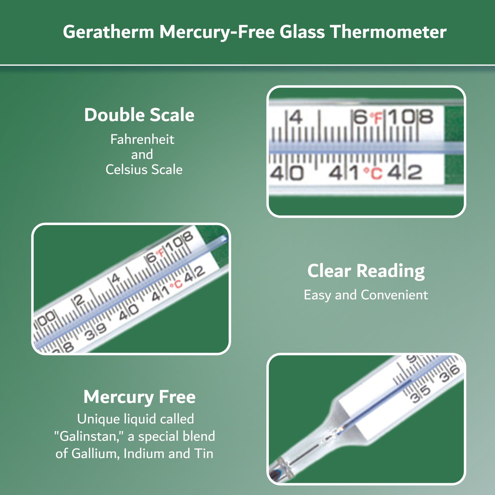 Geratherm Glass Oral Thermometer