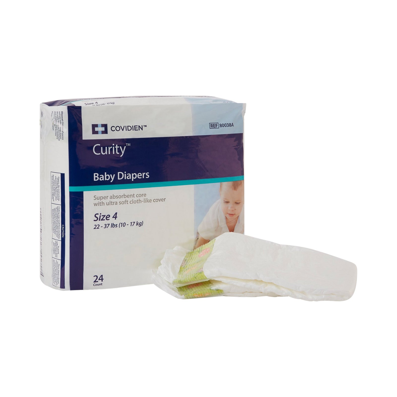 Curity Unisex Baby Diaperss, Heavy Absorbency, Disposable