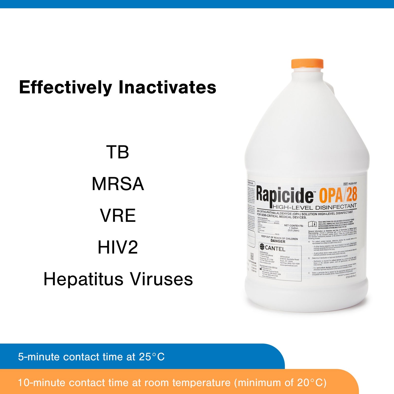 Rapicide OPA/28 Opa High-Level Disinfectant