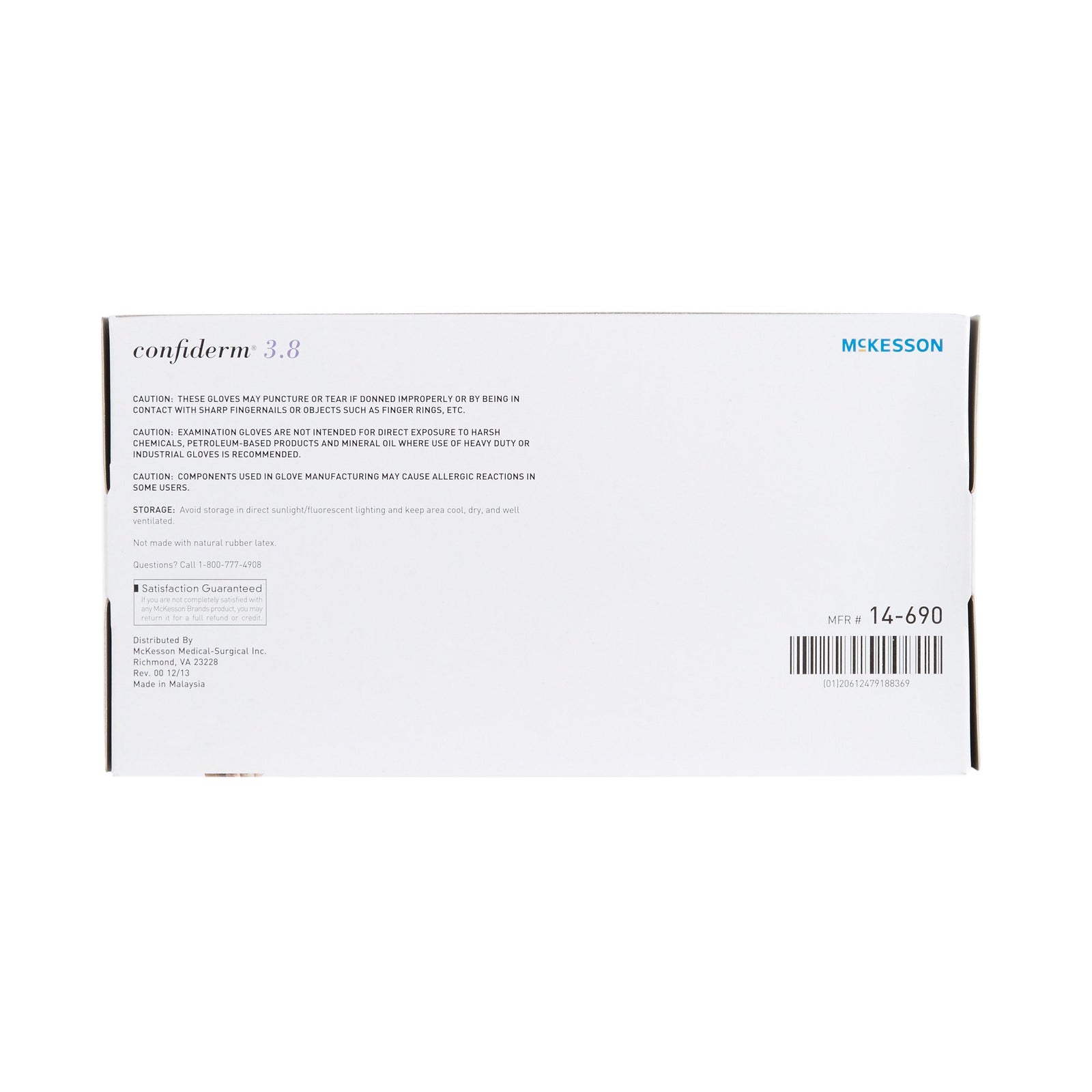 McKesson Confiderm 3.8 Nitrile Exam Glove