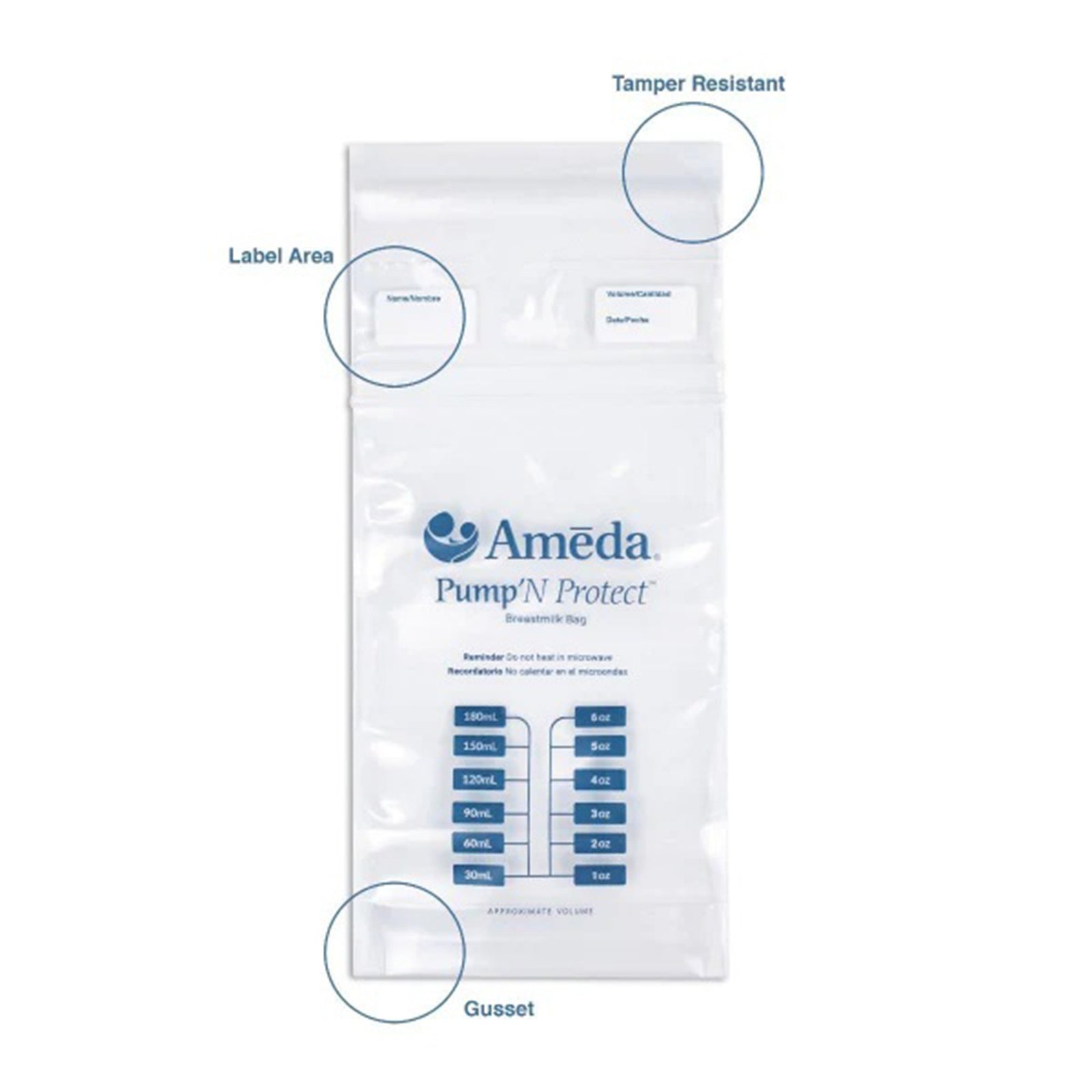 Ameda Pump 'N Protect Breast Milk Storage Bag